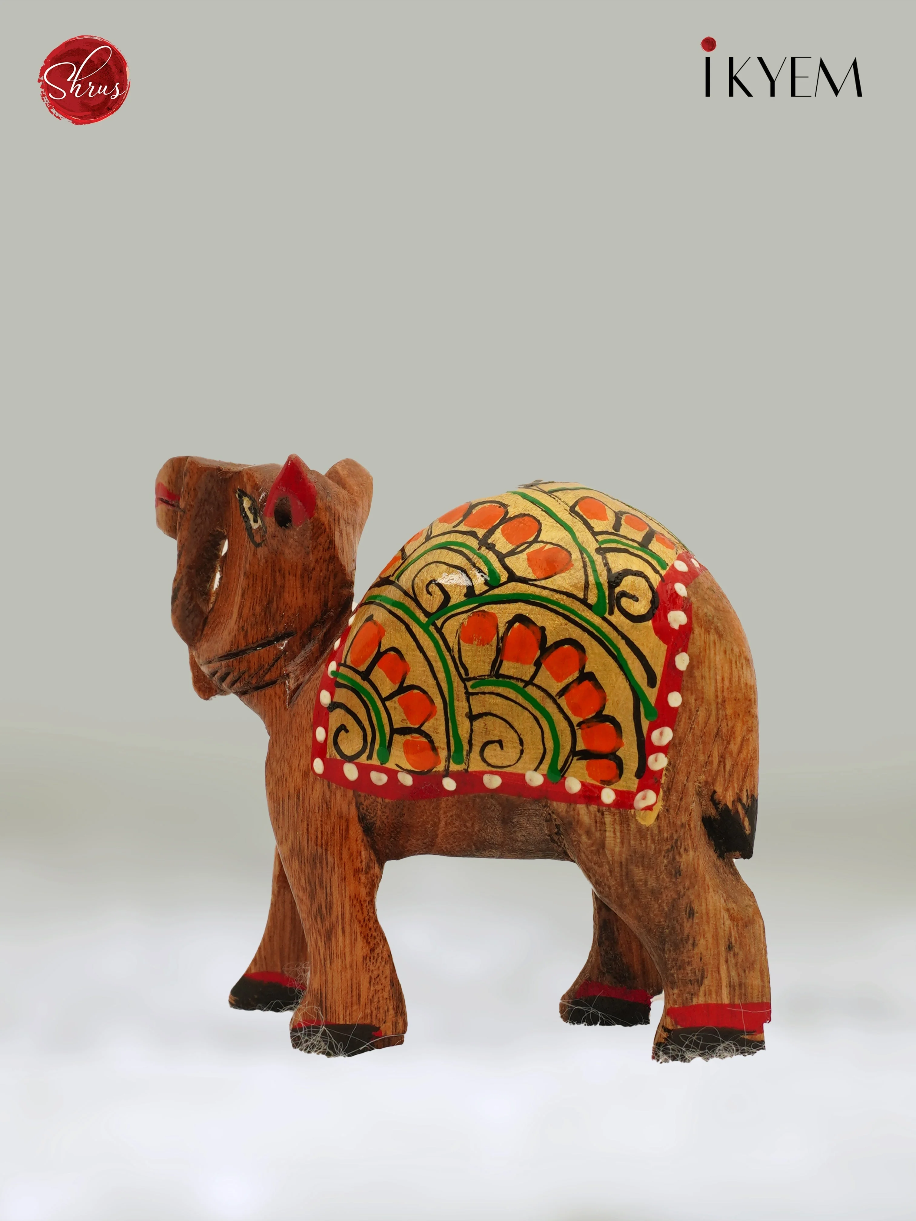 Hand Painted Wooden Camel - Image 3
