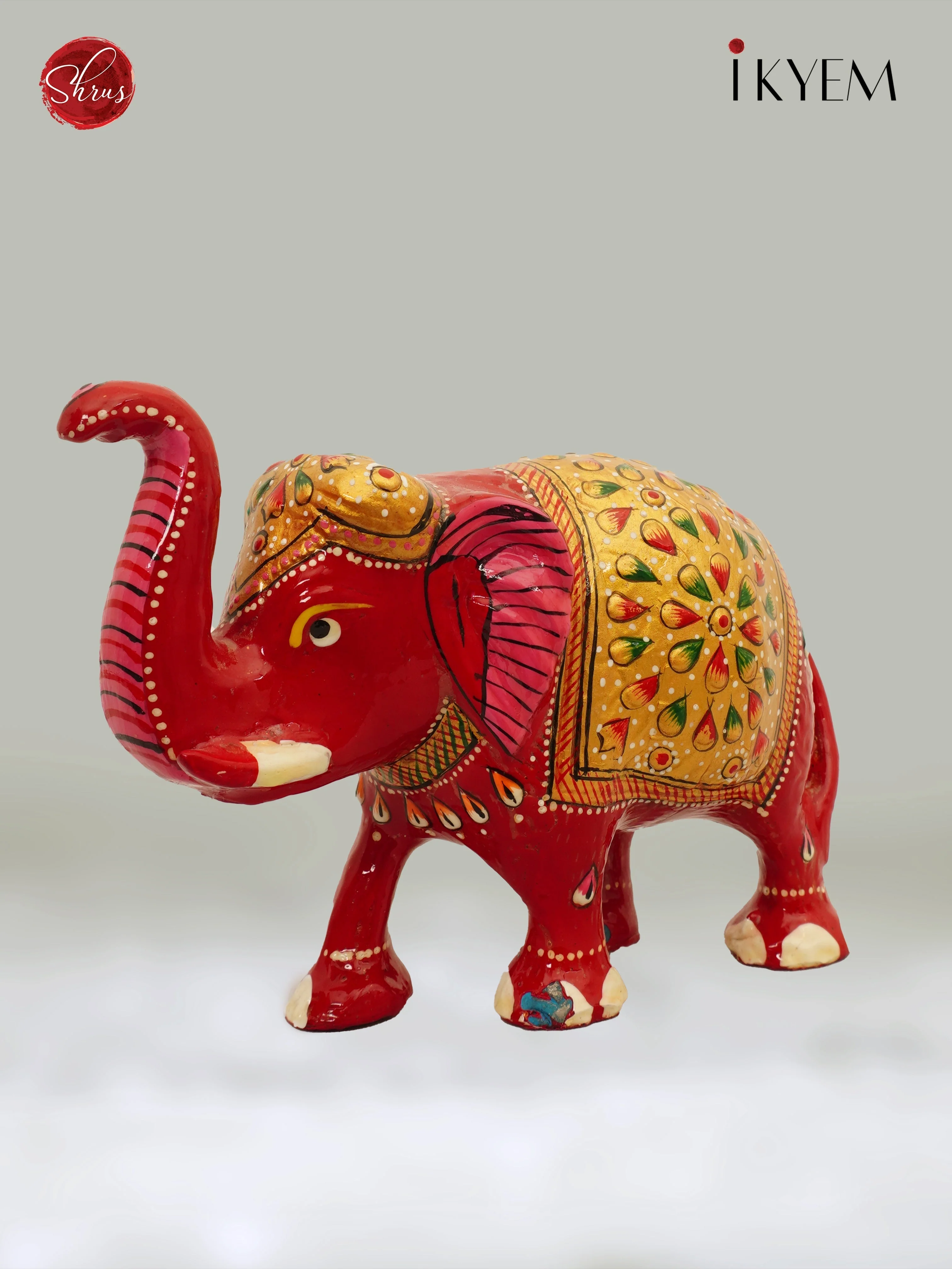 Meenakari Elephant Idol - Image 5
