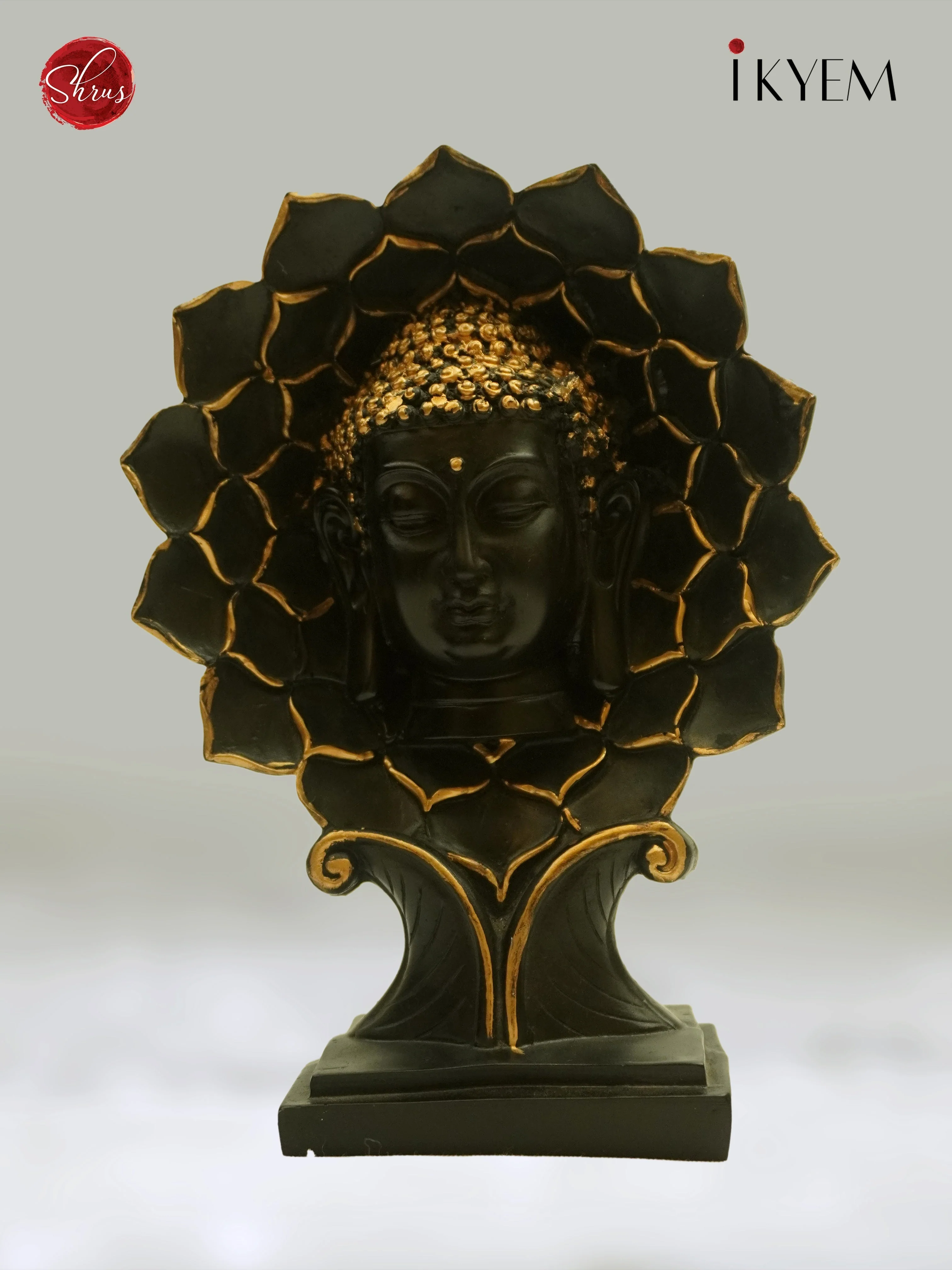 Buddha(Poly Resin) Head Place On Tree Showpiece