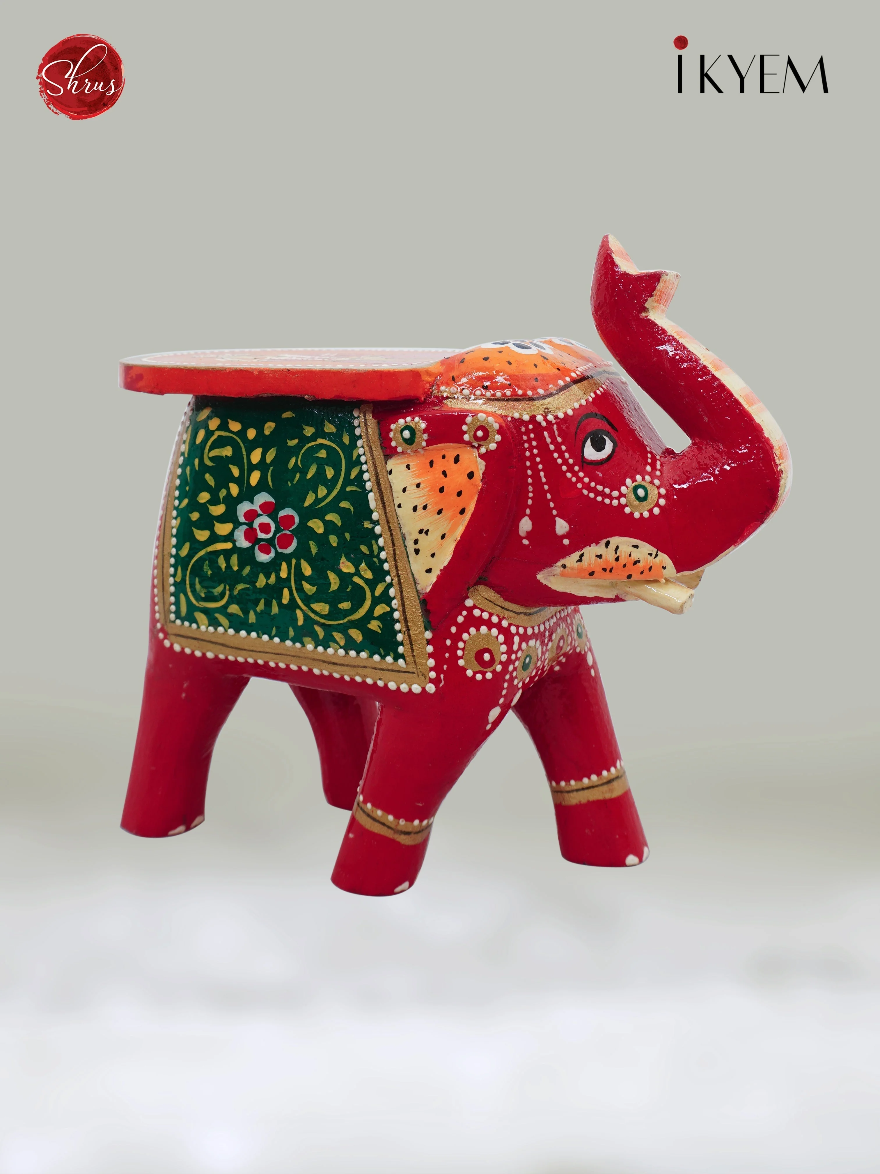 Elephant (Wooden) Stool - Return Gift - Image 4