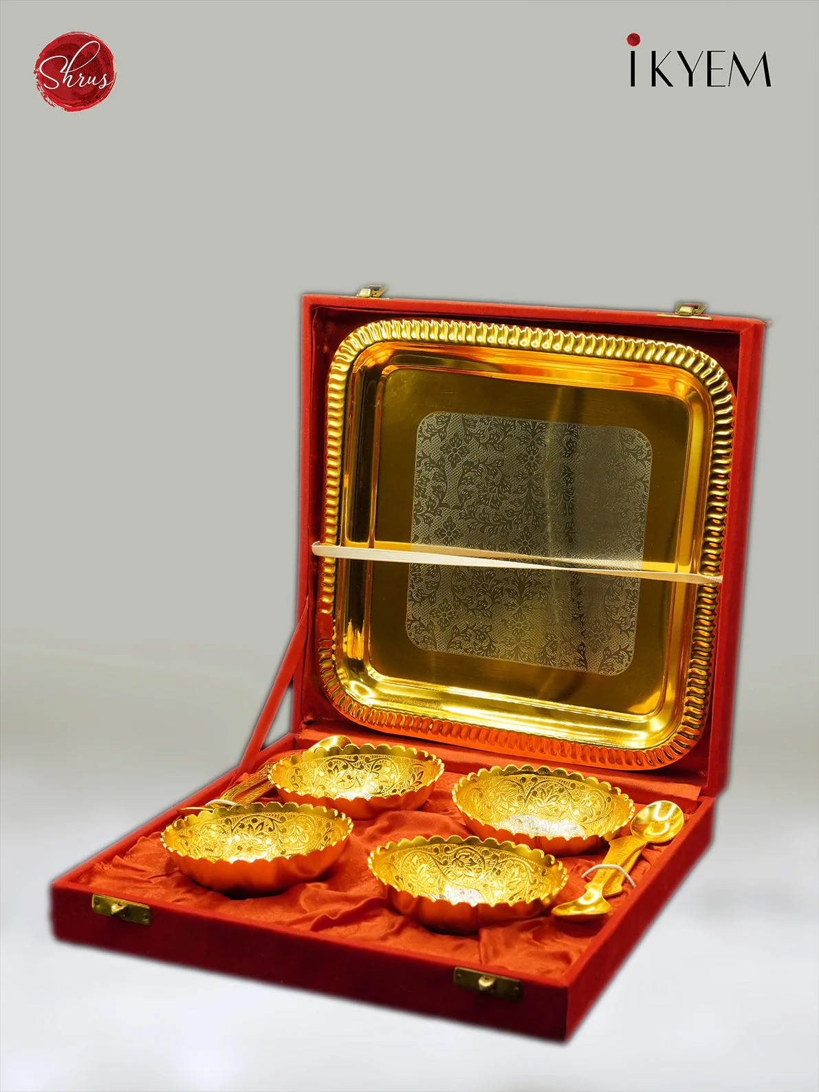 GOLD & SILVER POOJA THALI SET - Image 2