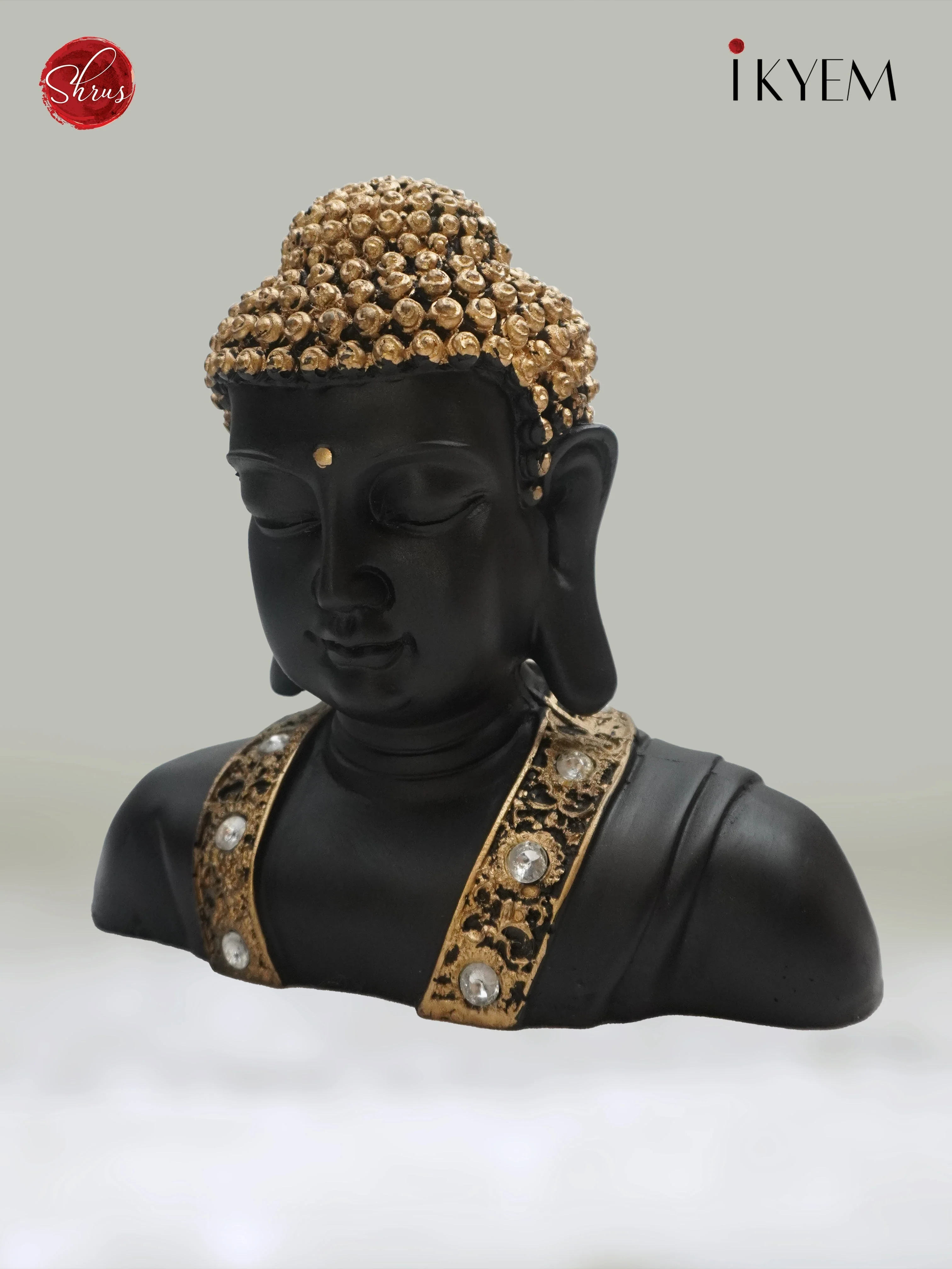 Black(Poly Resin) Buddha Idol - Image 2