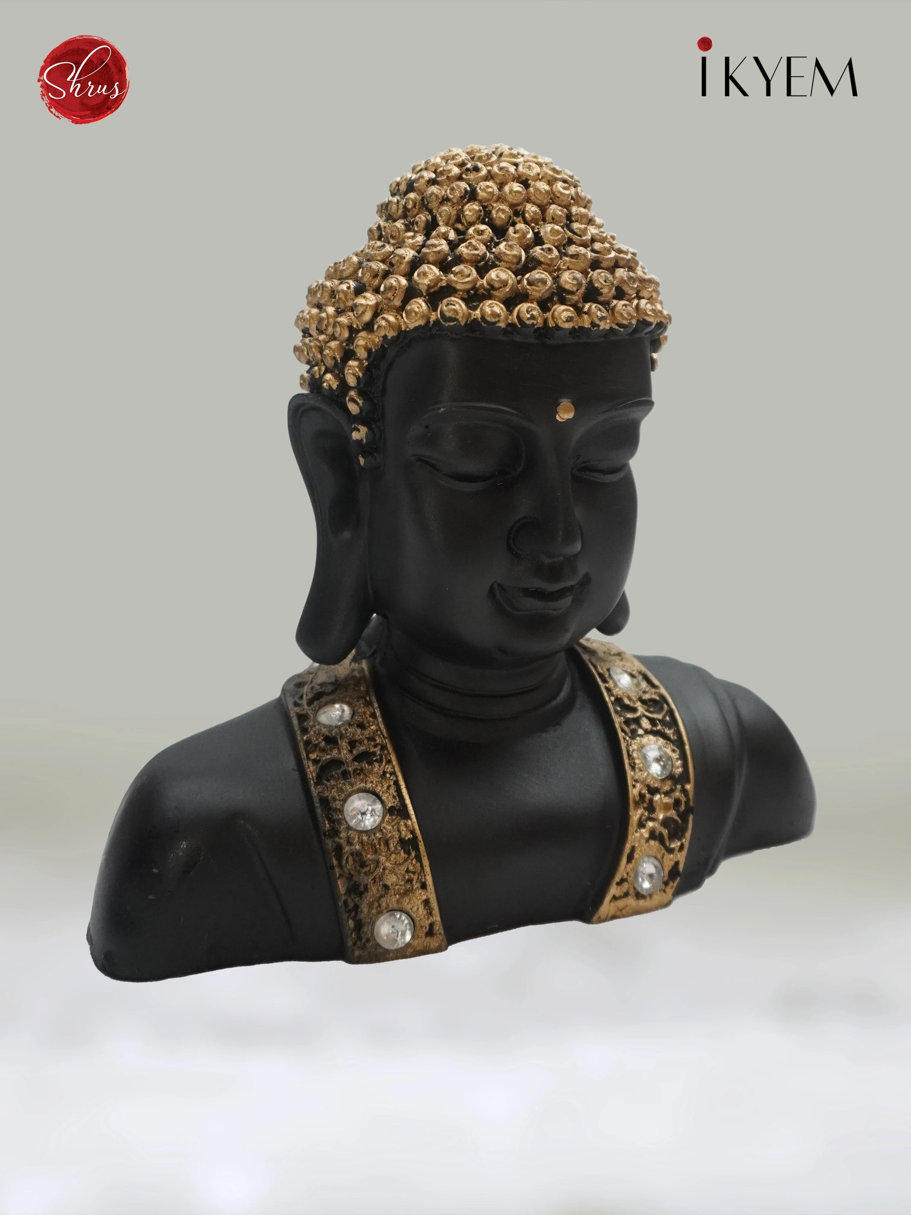 Black(Poly Resin) Buddha Idol - Image 4