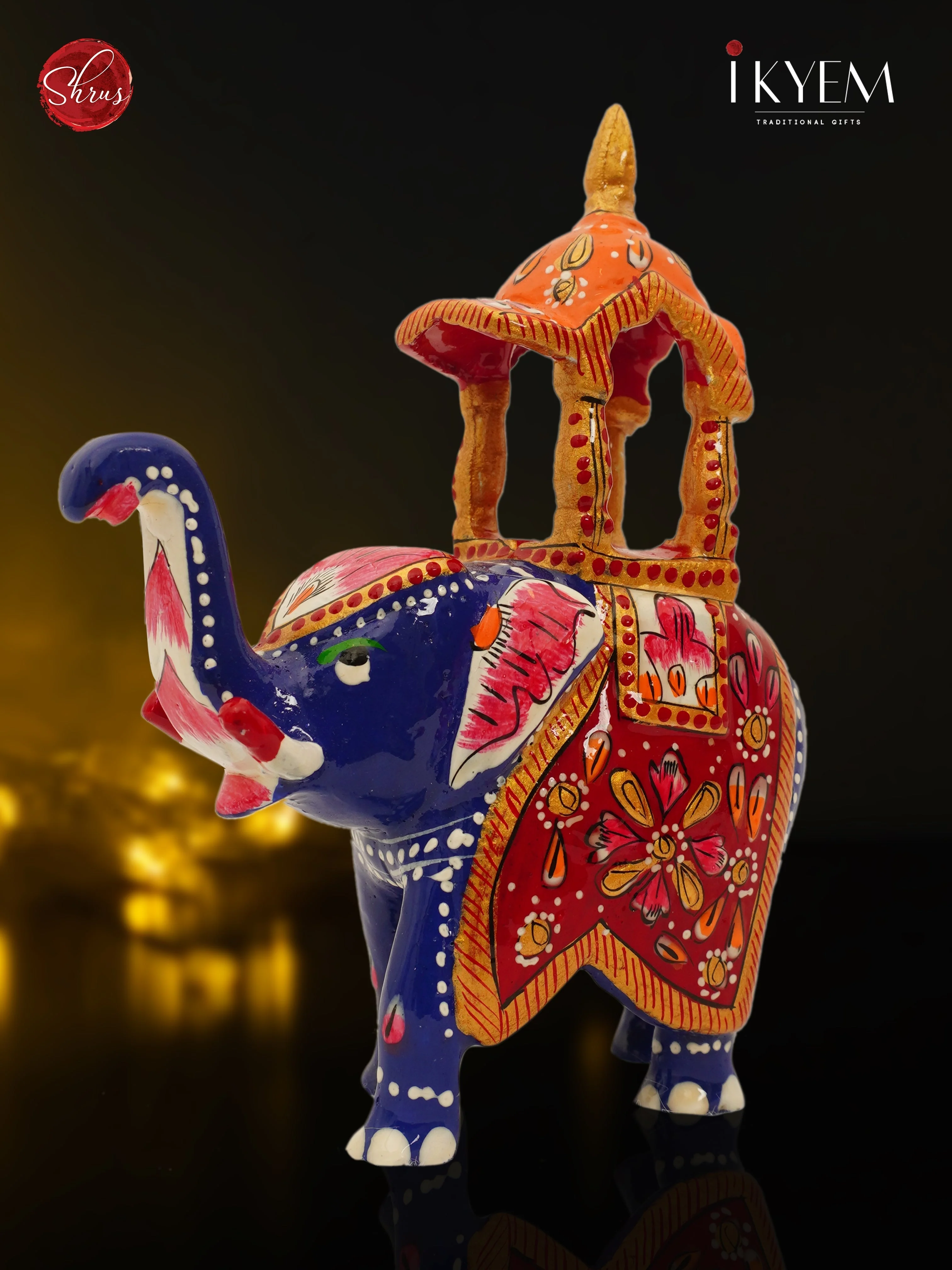 Ambari Elephant (Ceramic) - Return Gift