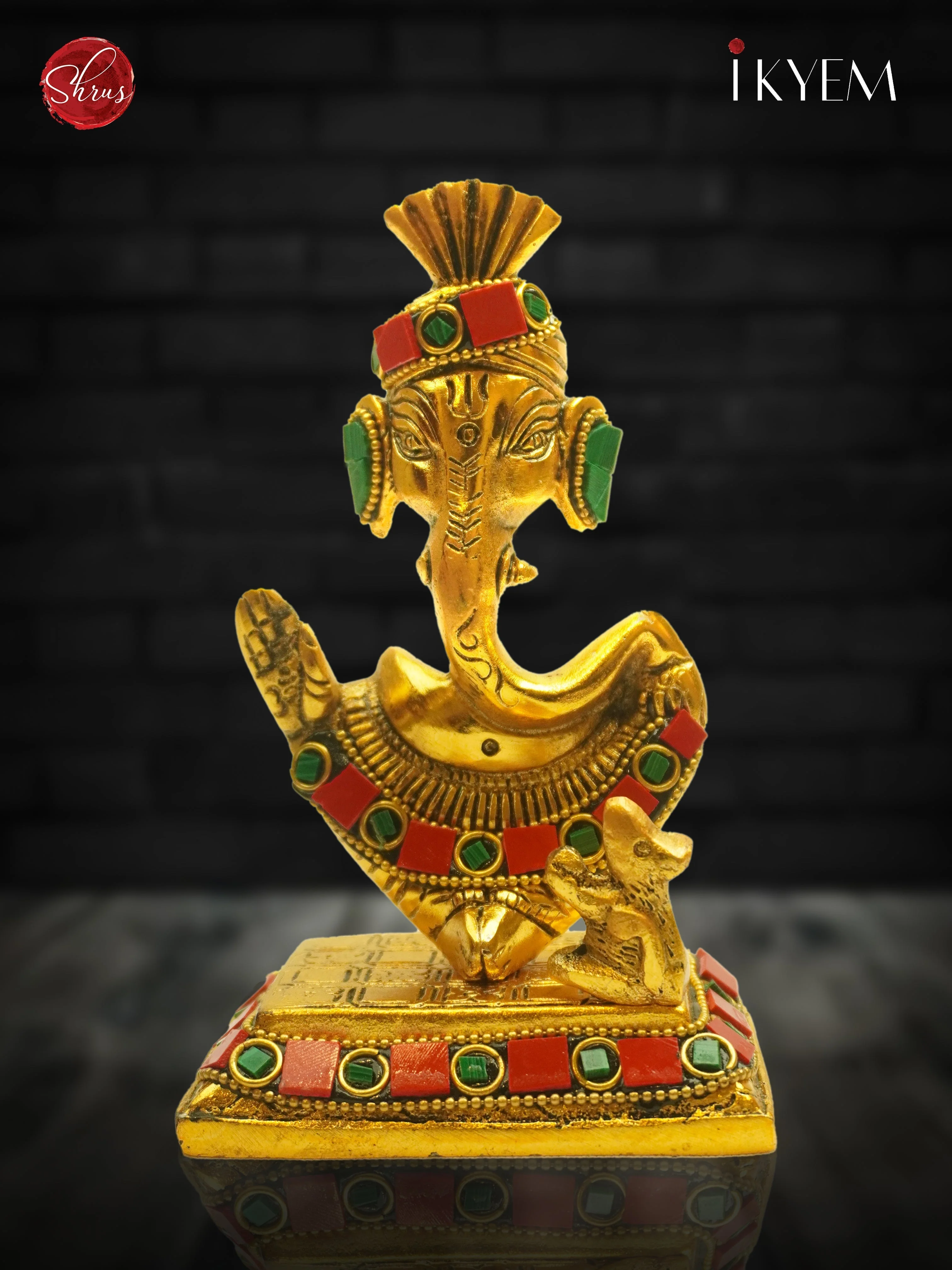 Ganesha with stone work - Return Gift