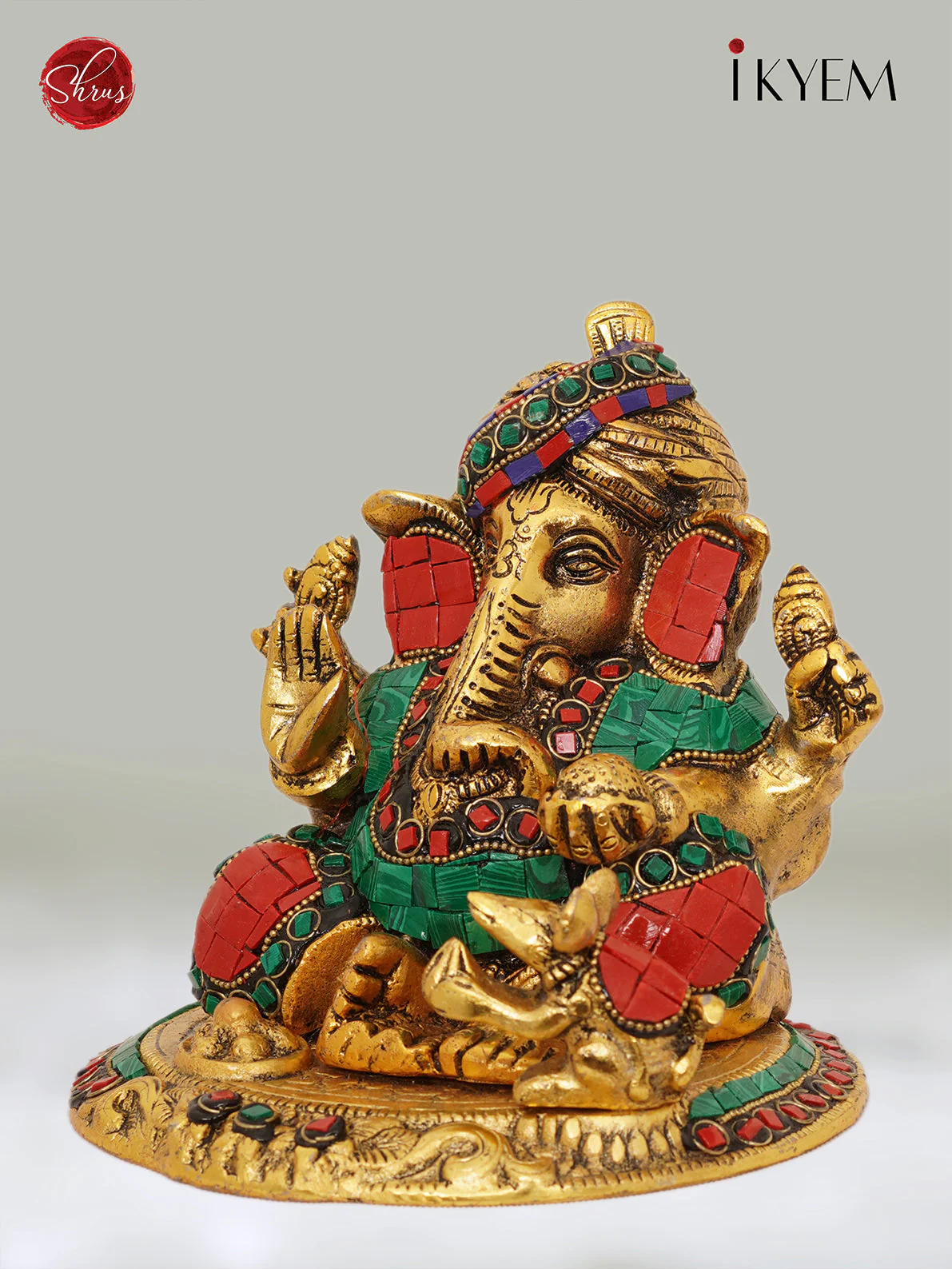 Ganesha with stone work - Return Gift - Image 3