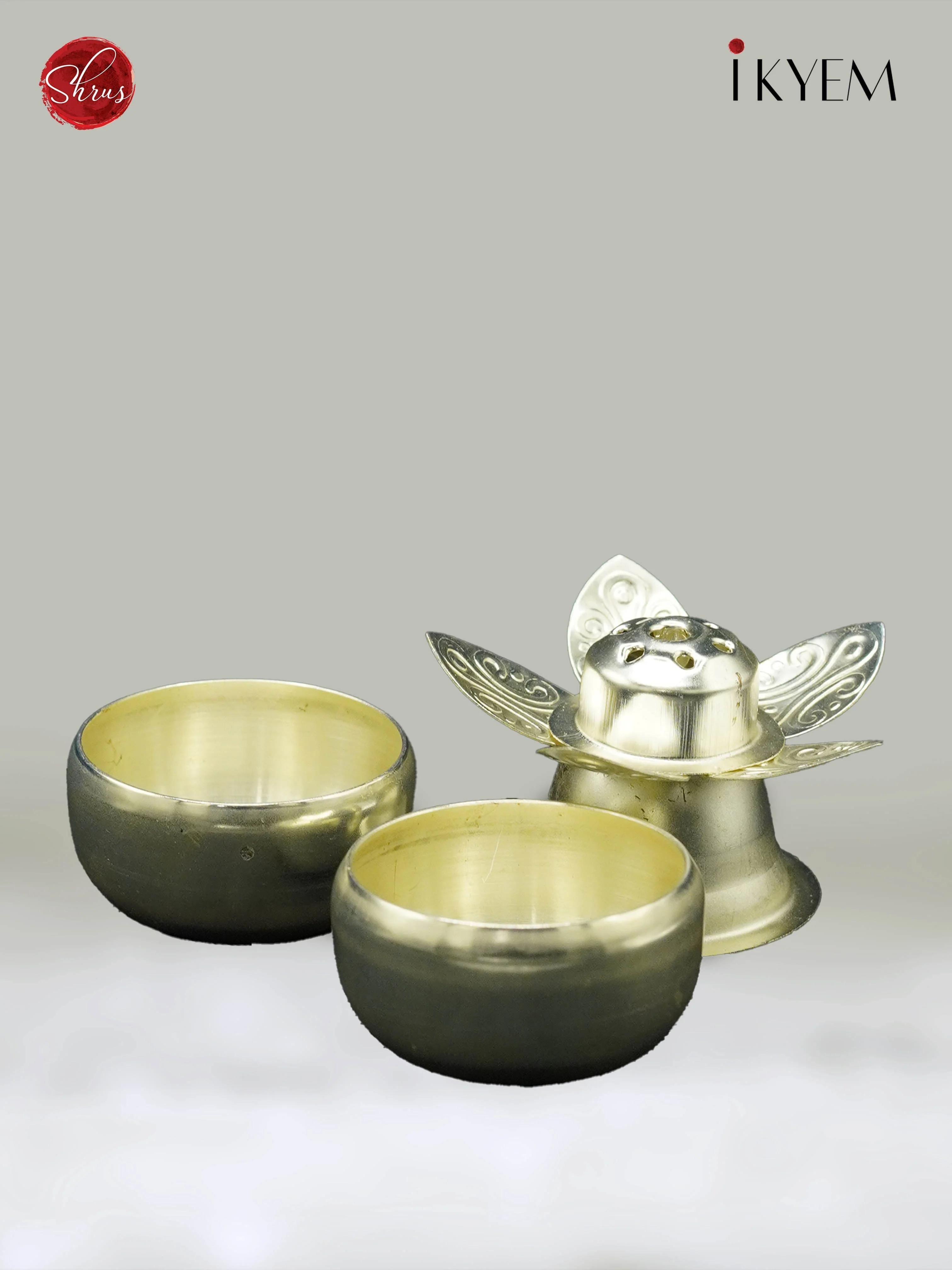 German Silver Aarthi Set - Image 3