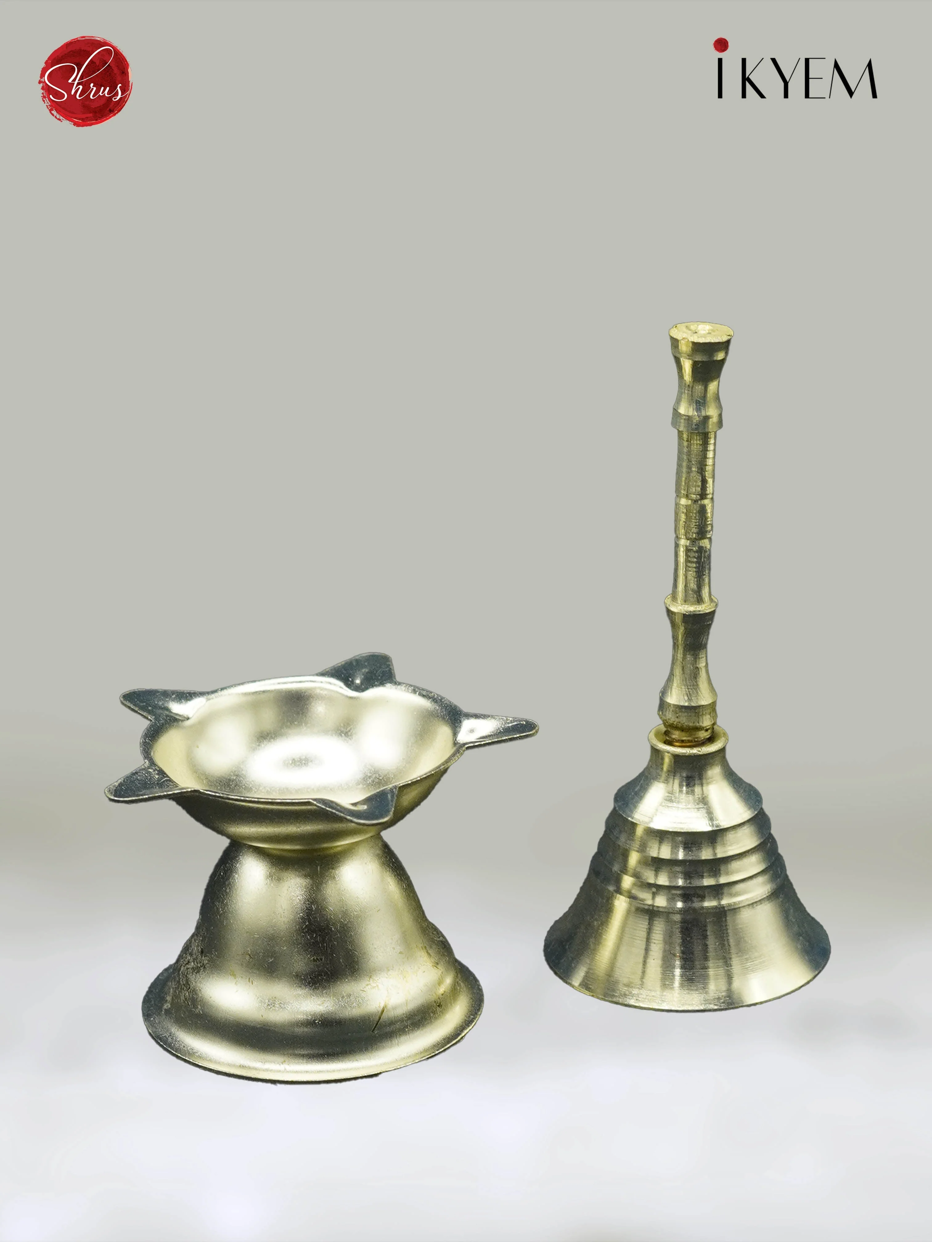 German Silver Aarthi Set - Image 4