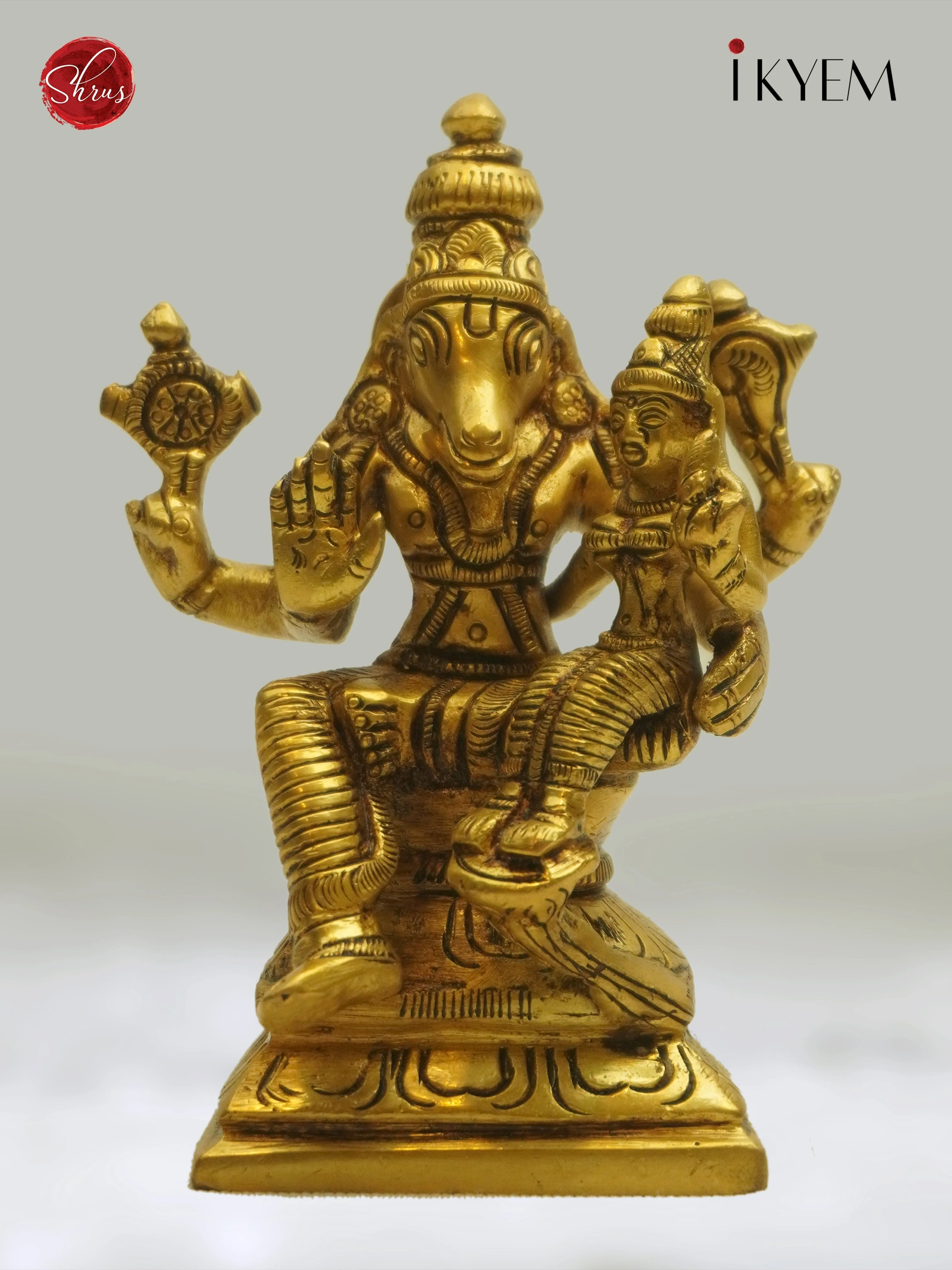 Brass Varaha Lakshmi Idol