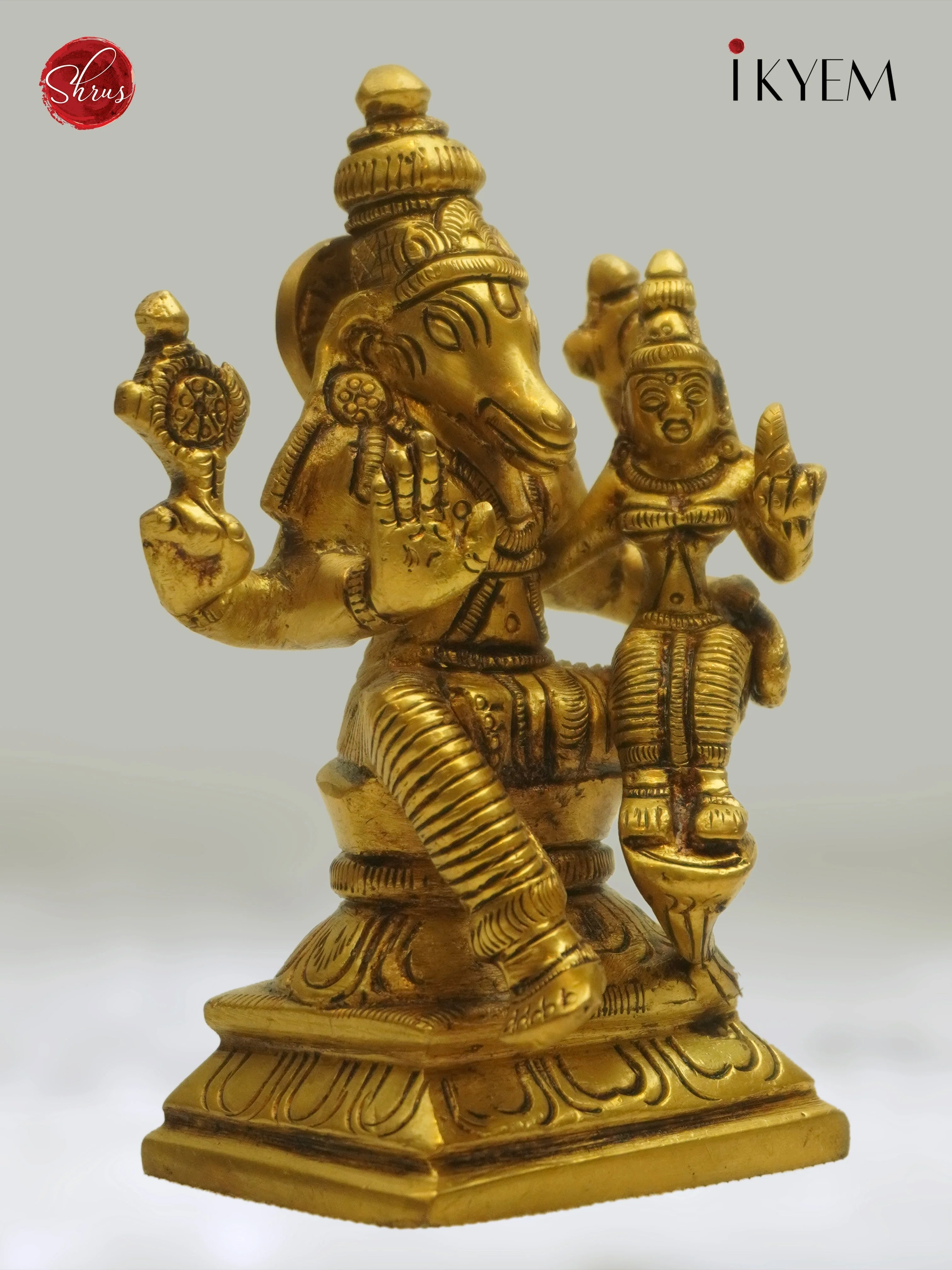 Brass Varaha Lakshmi Idol - Image 2