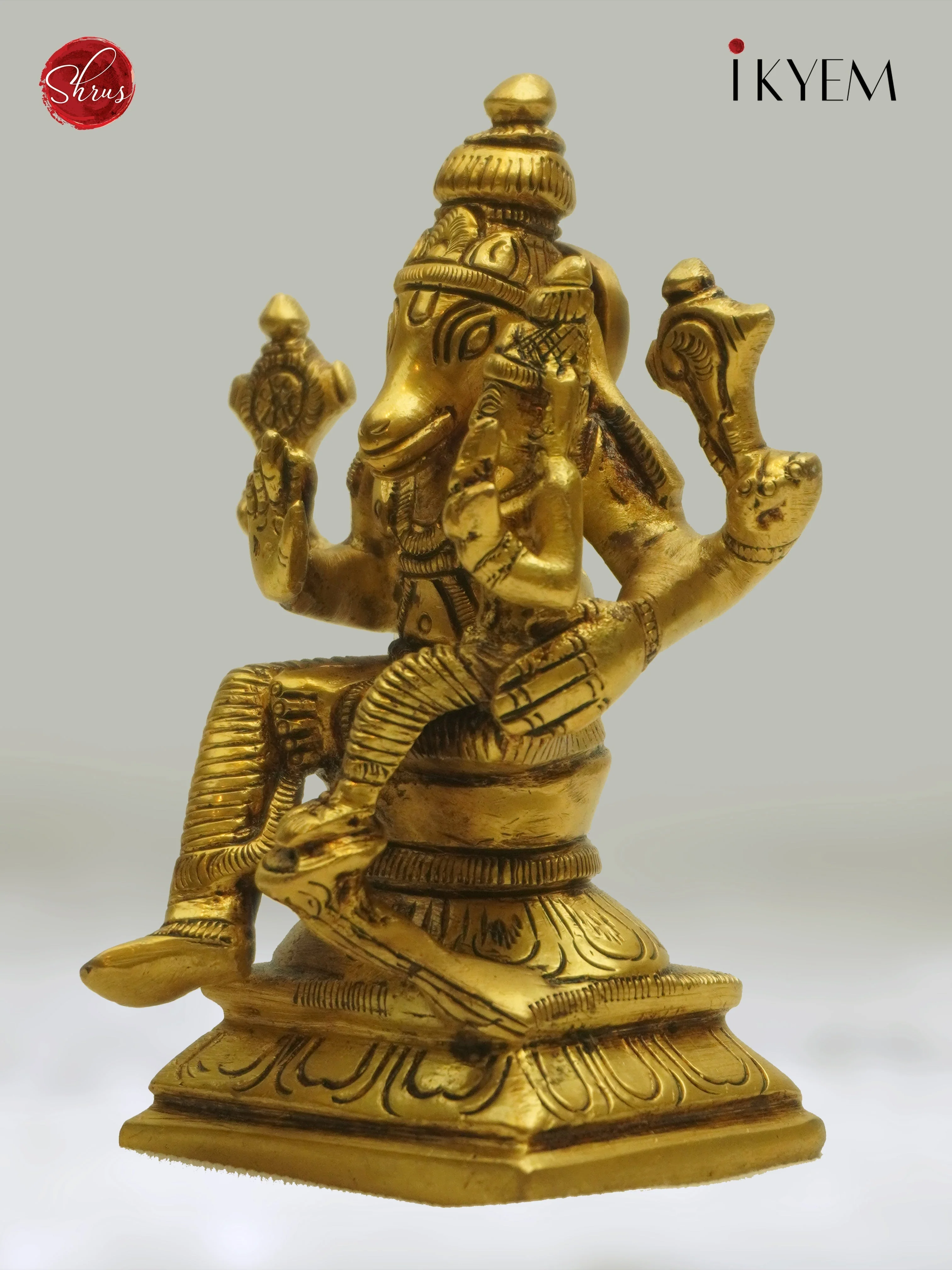 Brass Varaha Lakshmi Idol - Image 3