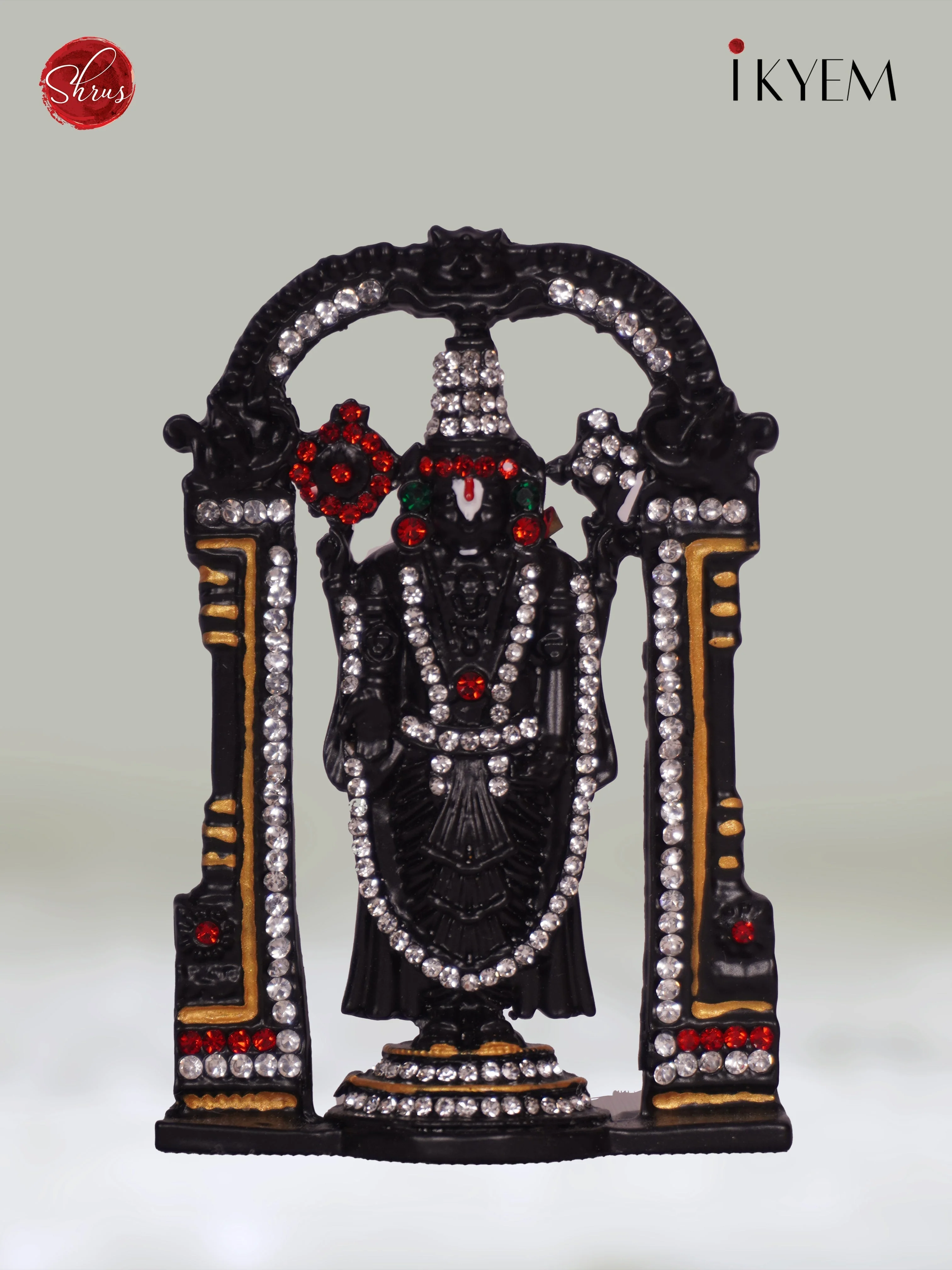 Black Perumal Car DashBoard Idol