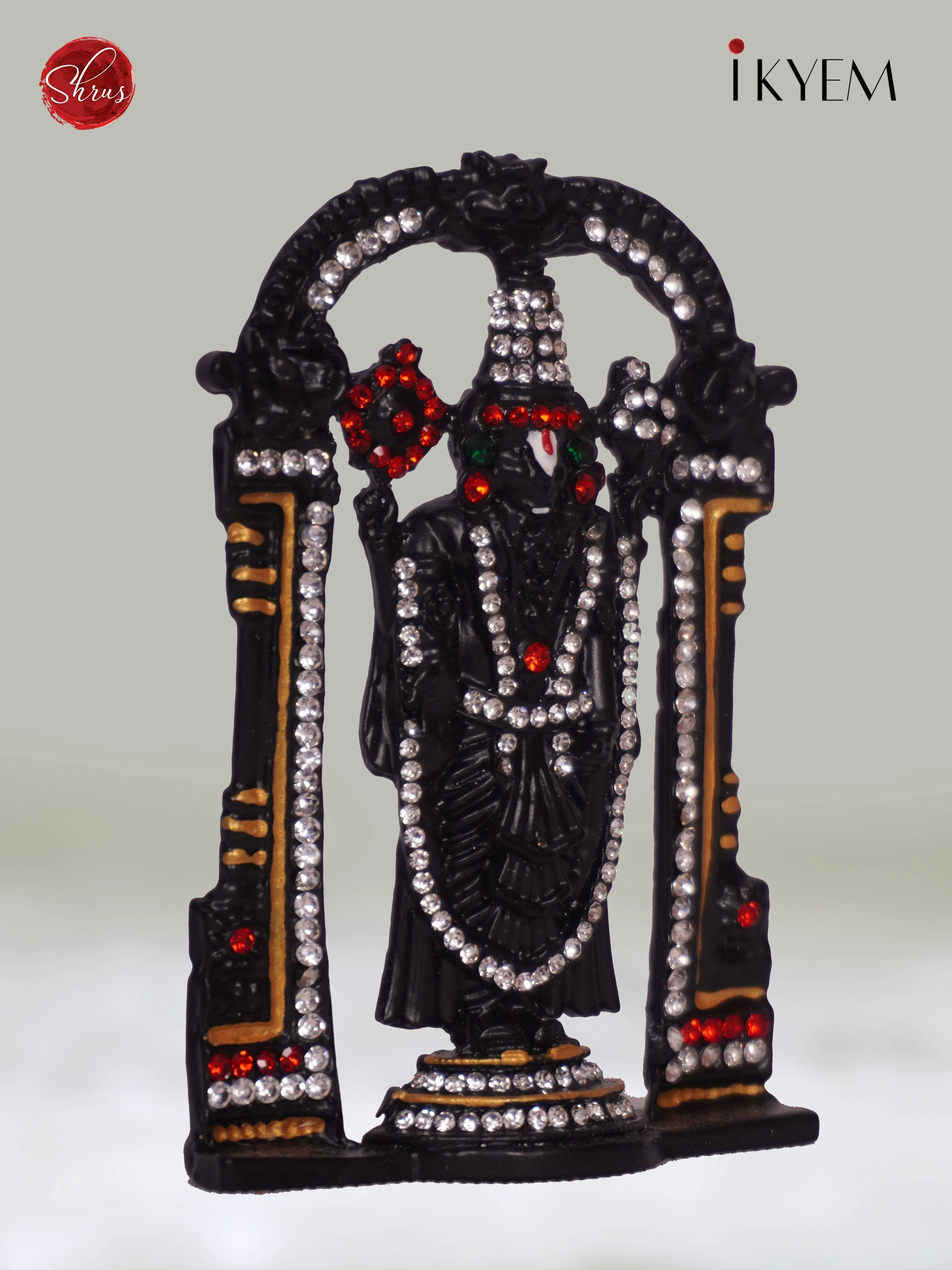 Black Perumal Car DashBoard Idol - Image 2