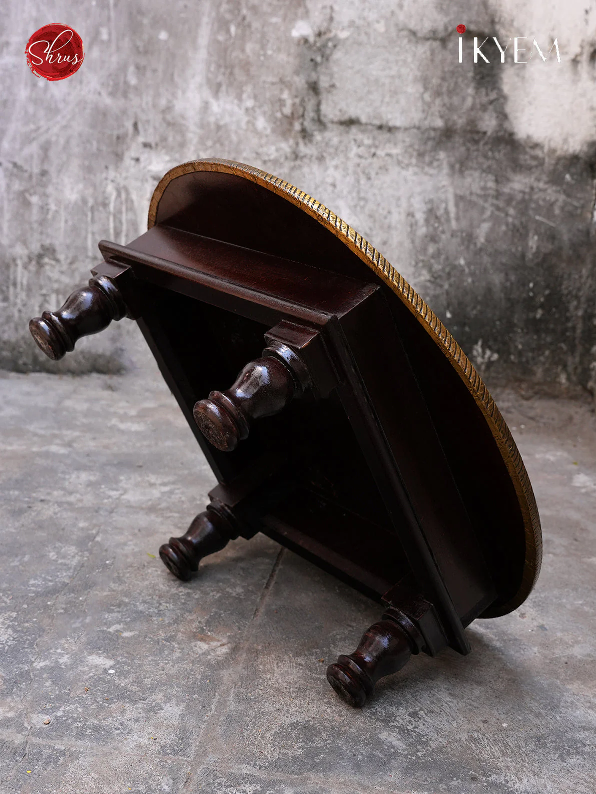 Wooden Round Stool - Image 3