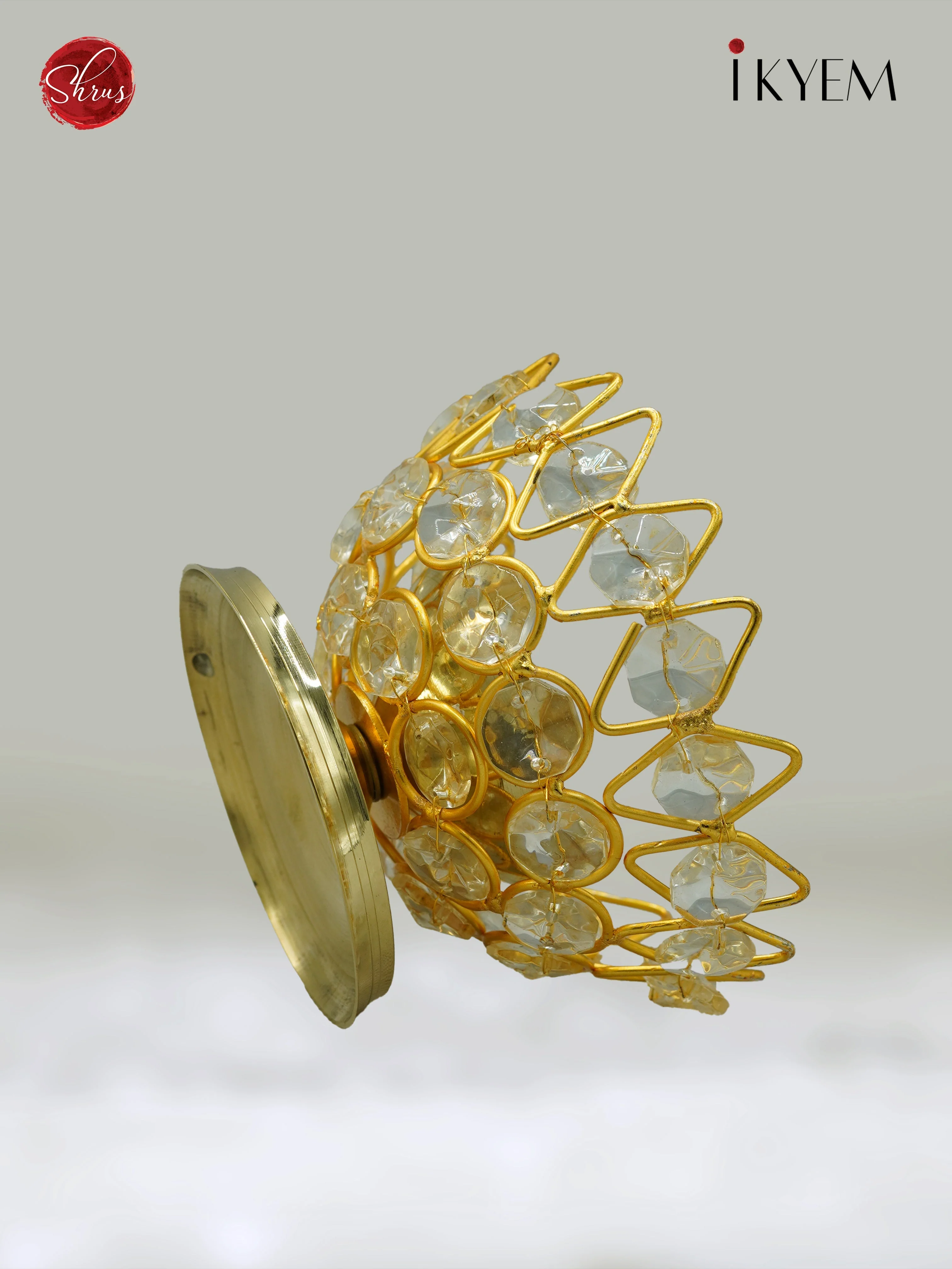 BRASS CRYSTAL OIL LAMP - Image 3