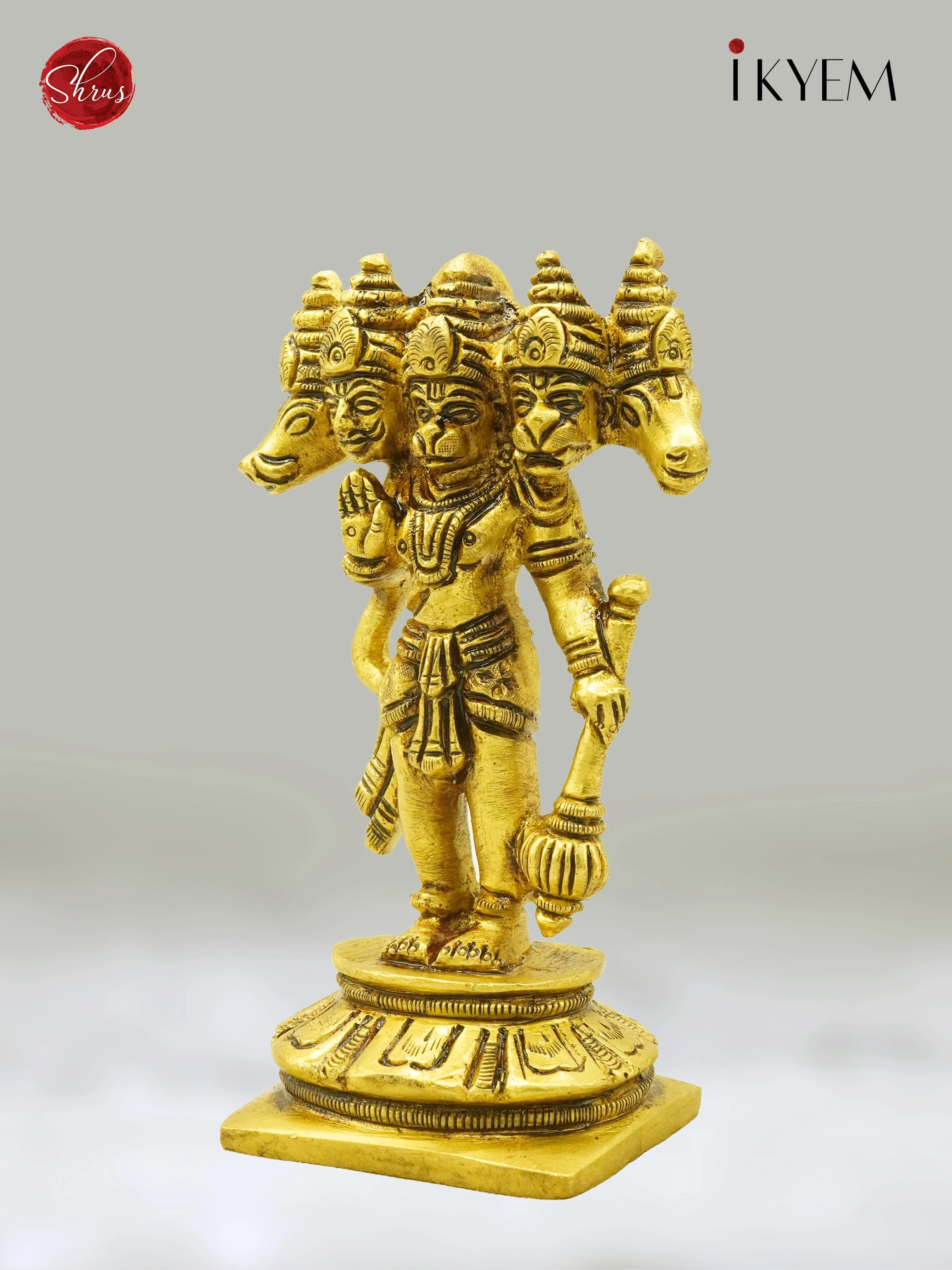 Panchamuki Hanuman Brass Idol - Return Gift - Image 3