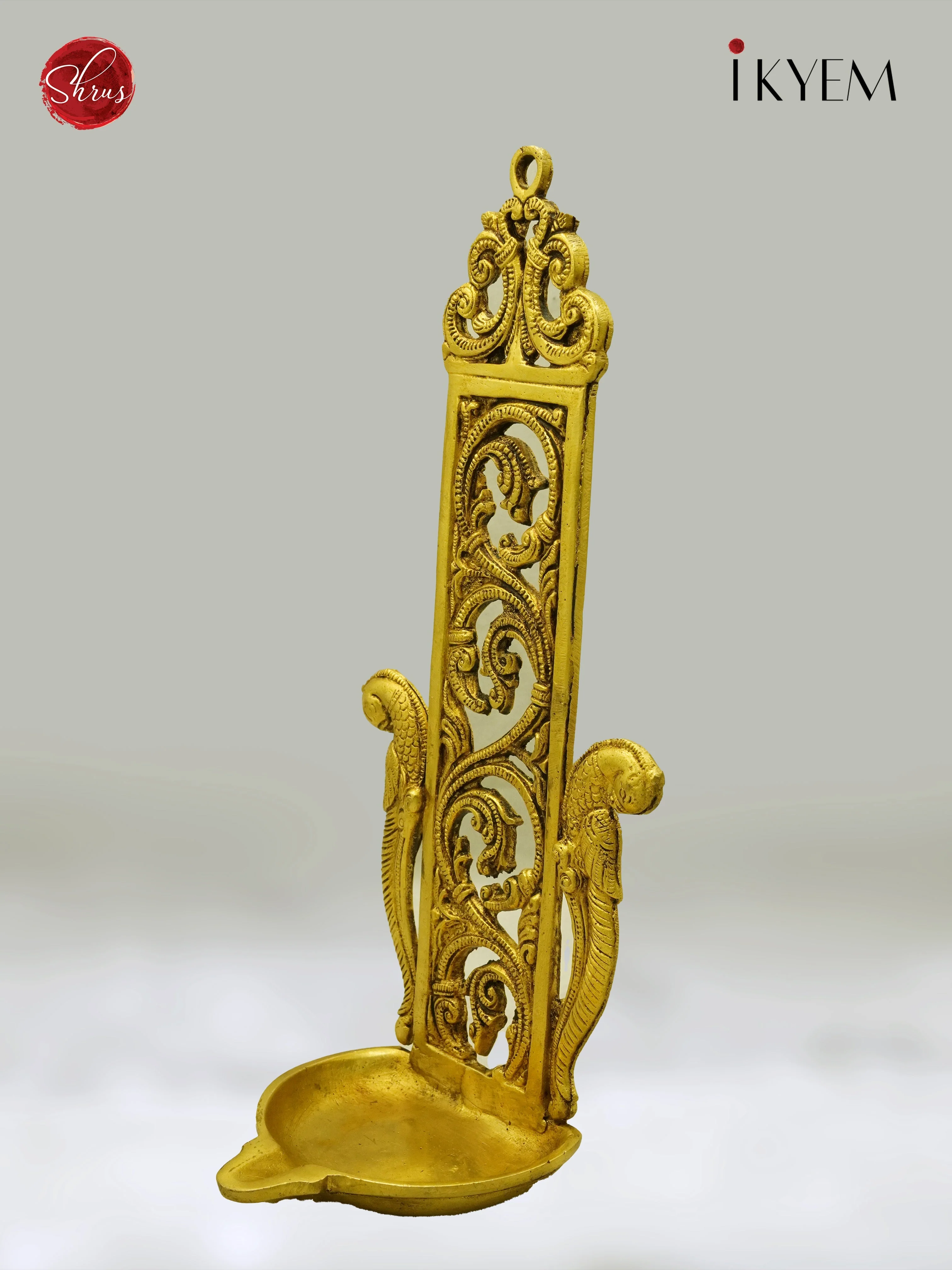 Floral Brass Diya - Pooja Article - Image 2