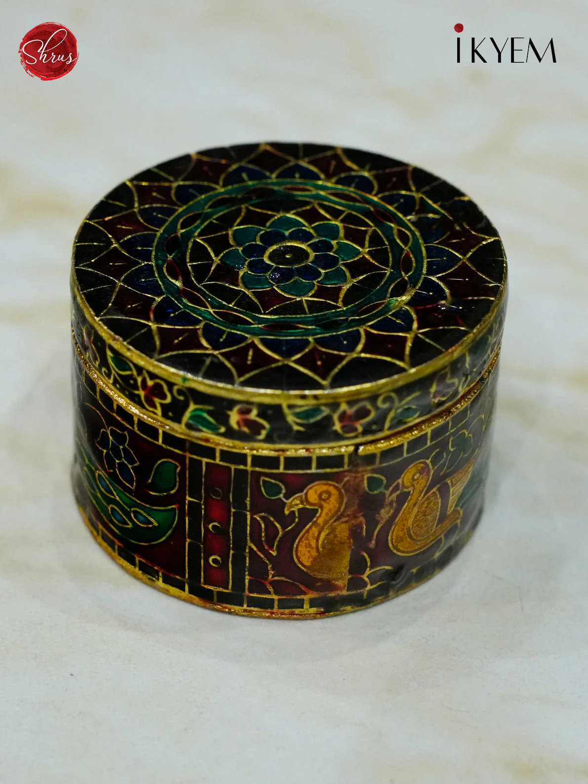 Meenakari Kumkum Box - 4CJ16036