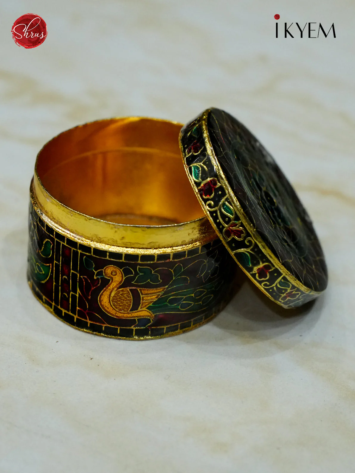Meenakari Kumkum Box - 4CJ16036 - Image 2