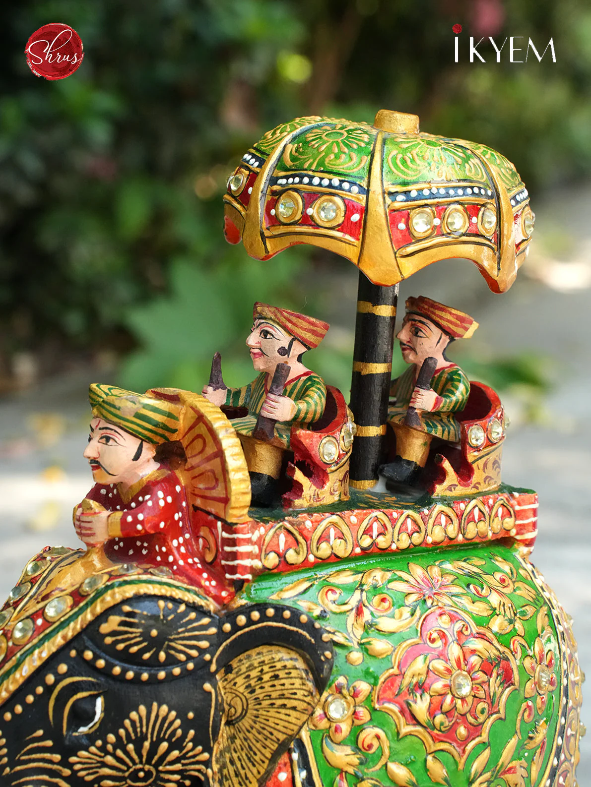 Handpainted wooden Ambari elephant-Return gift - Image 3