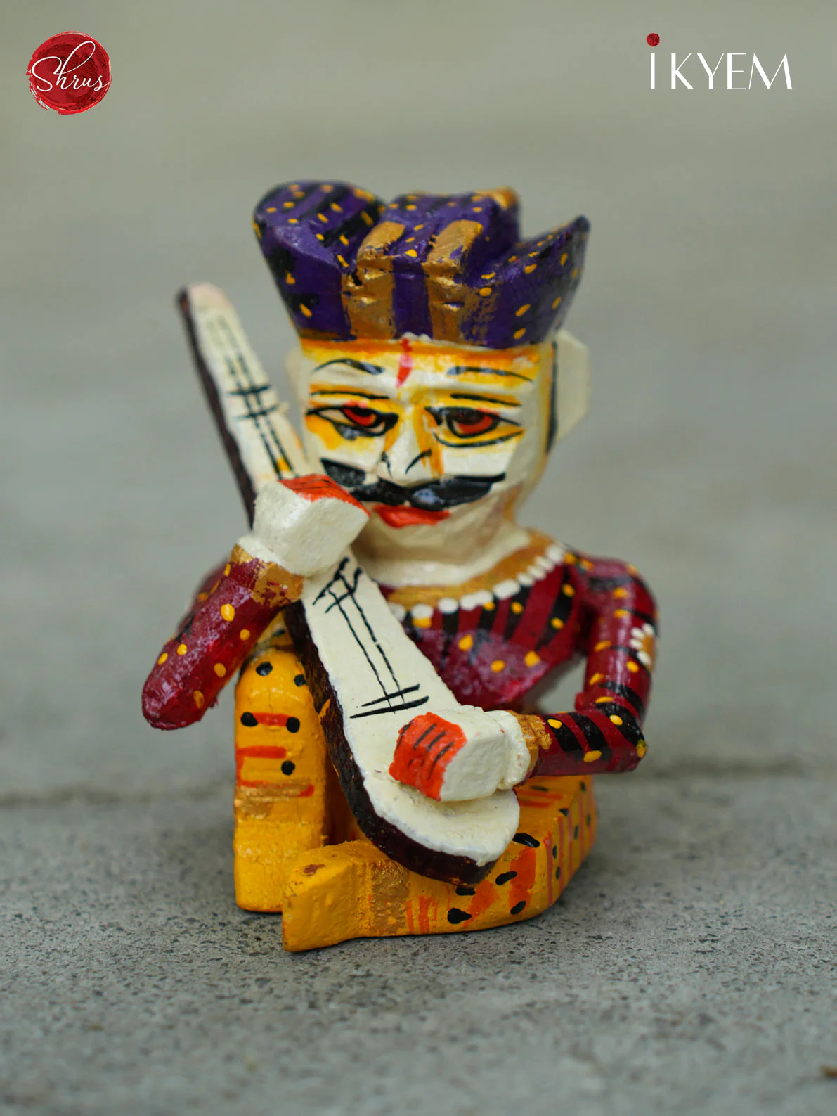 Handpainted Rajastani Babla Musician Dolls Set - Image 5