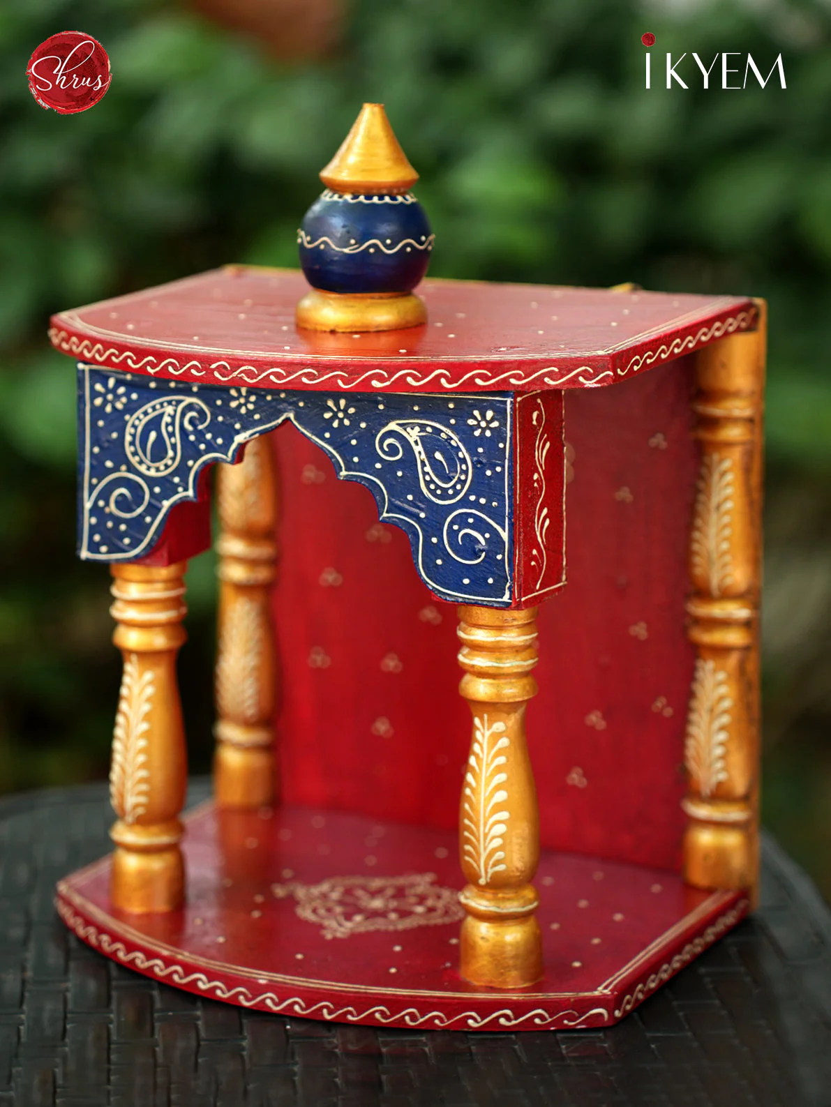 Handcrafted Wooden Temple - Image 3