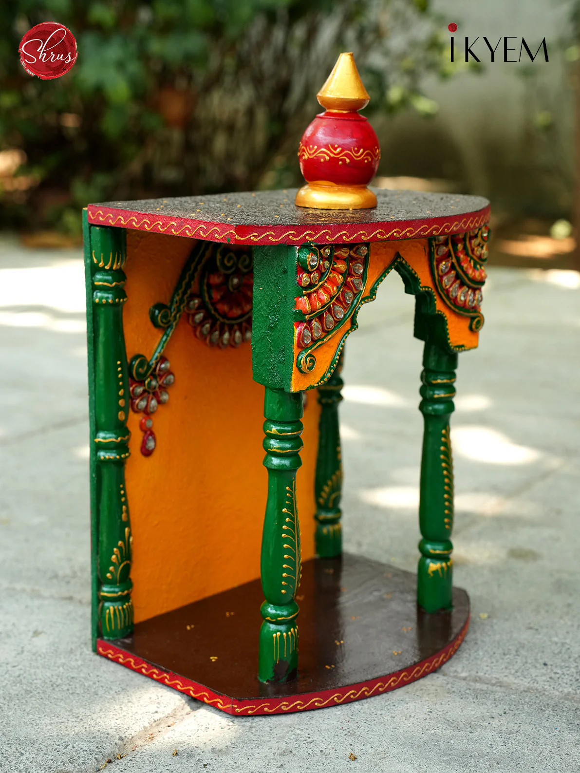 Handpainted Pooja Mantap - Image 2