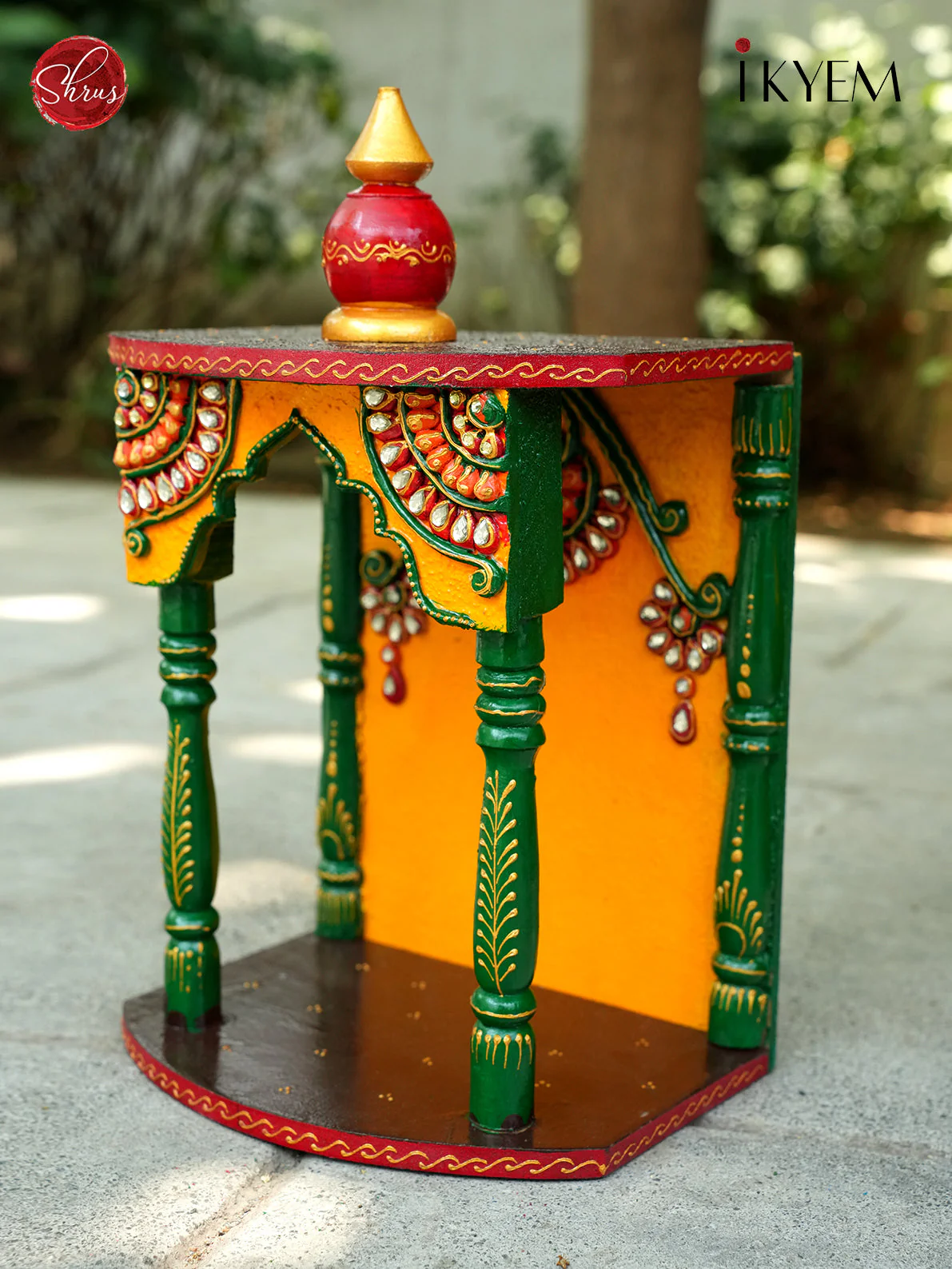Handpainted Pooja Mantap - Image 3