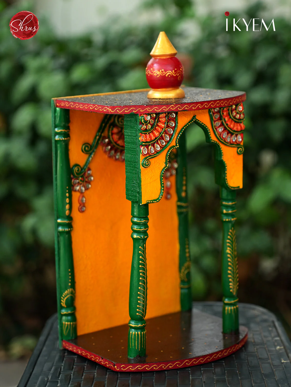 Handpainted Pooja Mantap - Image 2