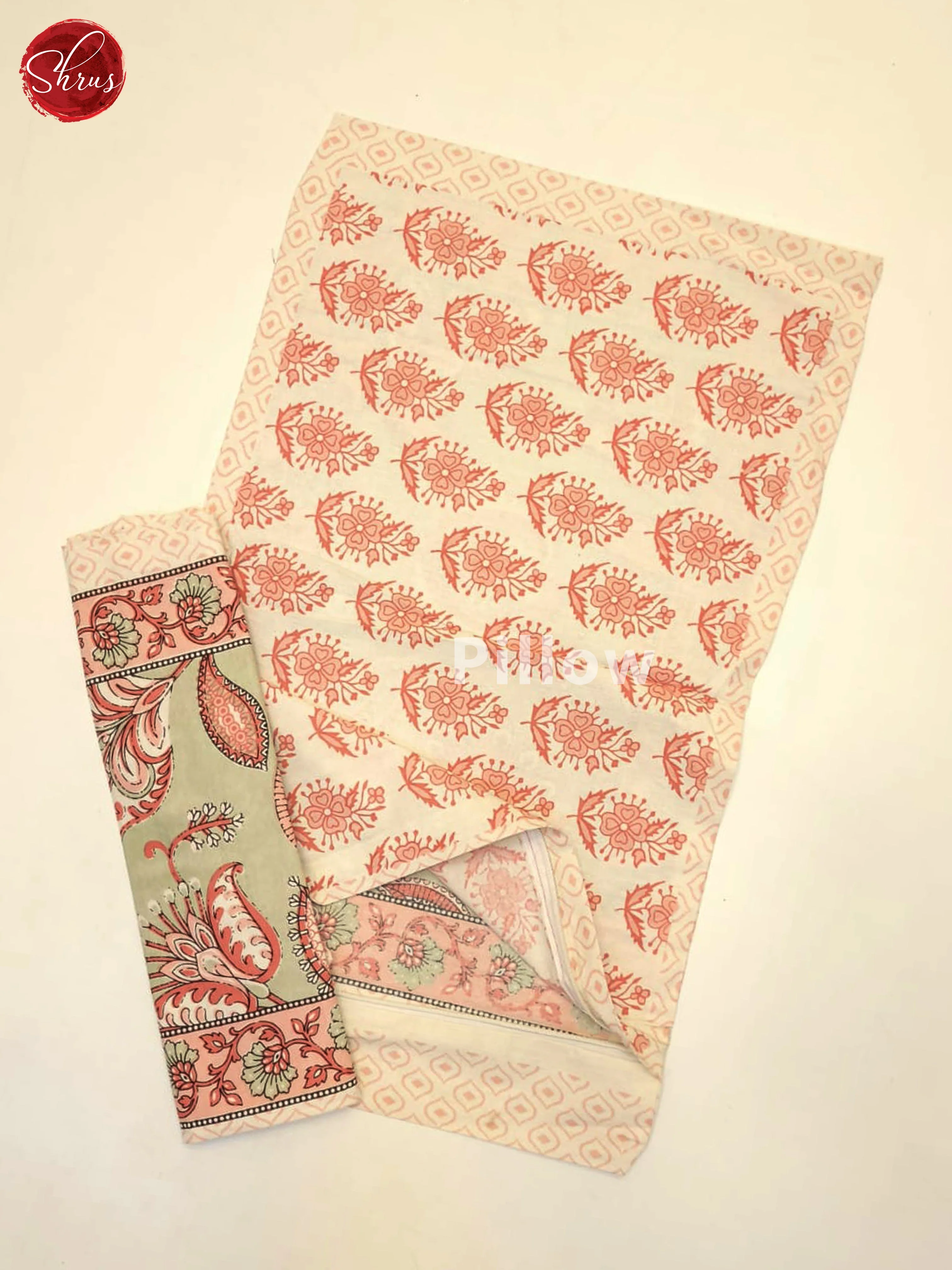 Grey & Cream - Jaipuri Printed Double Bed Spread - Image 3