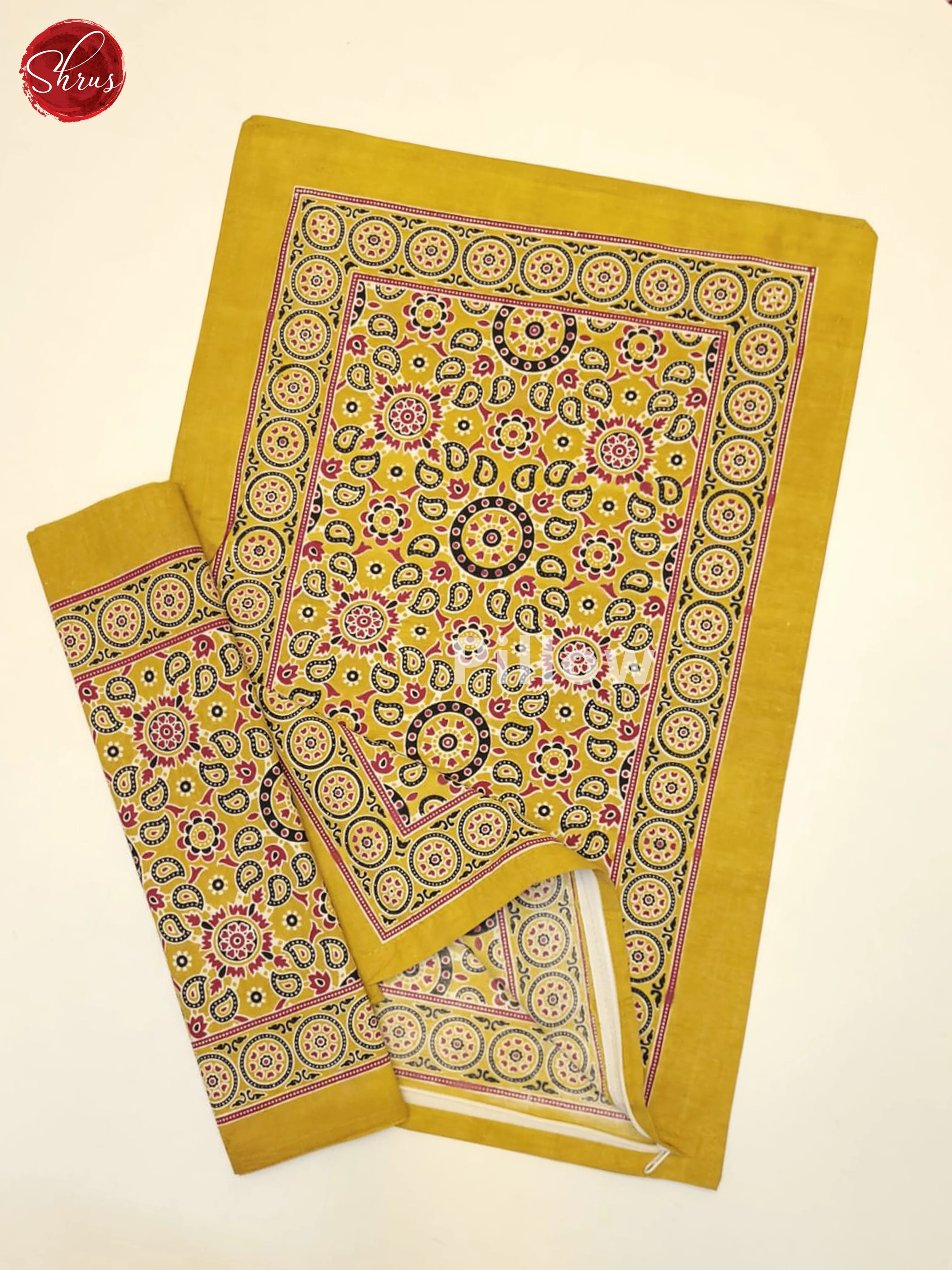 Mustard - Jaipuri Printed Double Bed Spread - Image 3