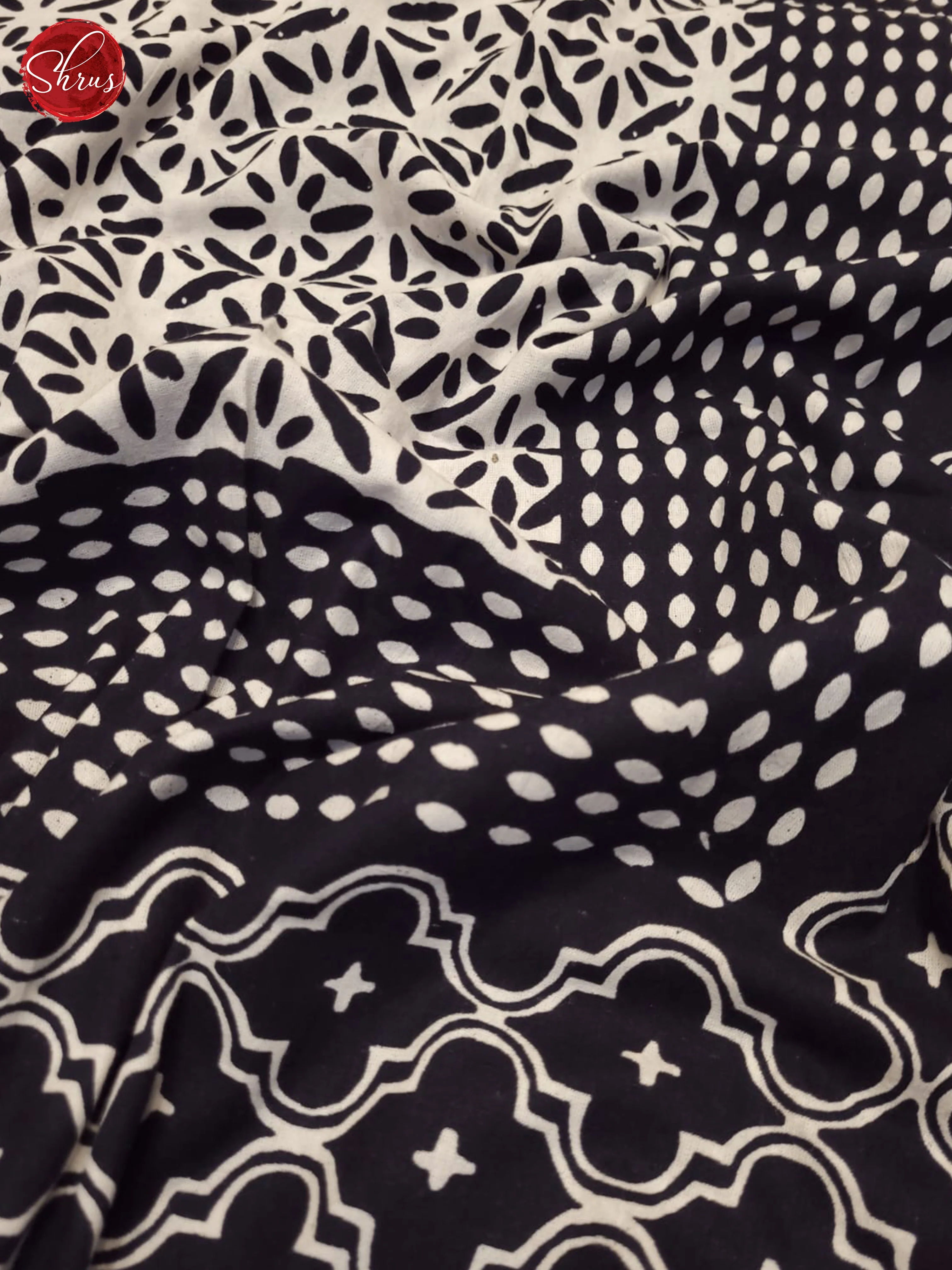 White & Black- Jaipuri Printed Double Bed Spread
