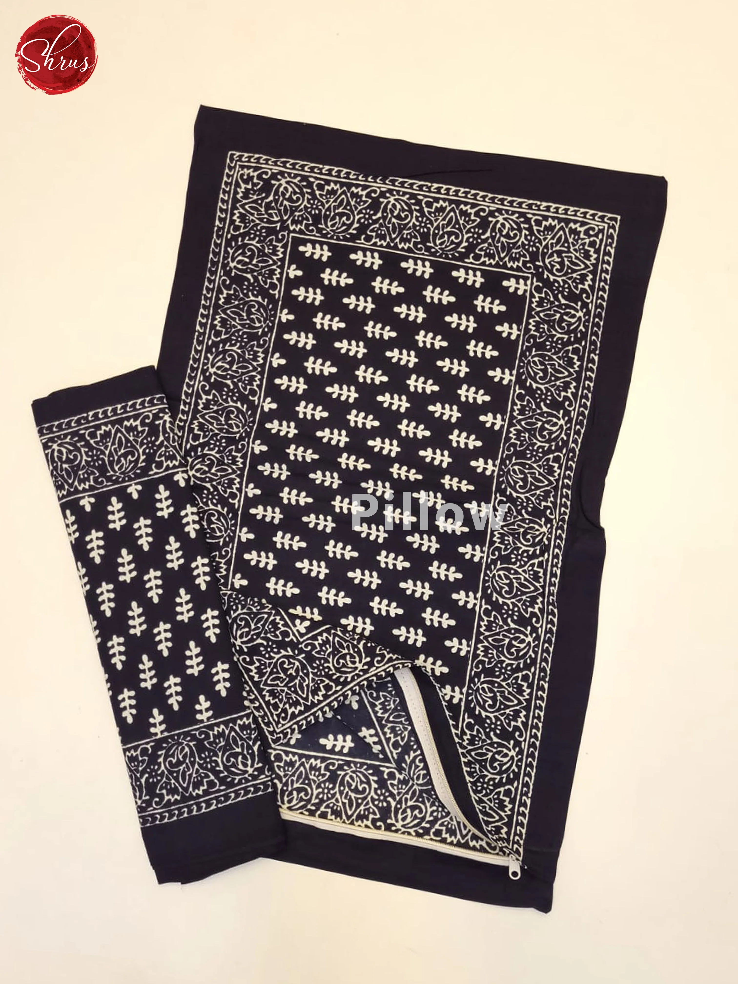 Black & White - Jaipuri Printed Double Bed Spread - Image 3