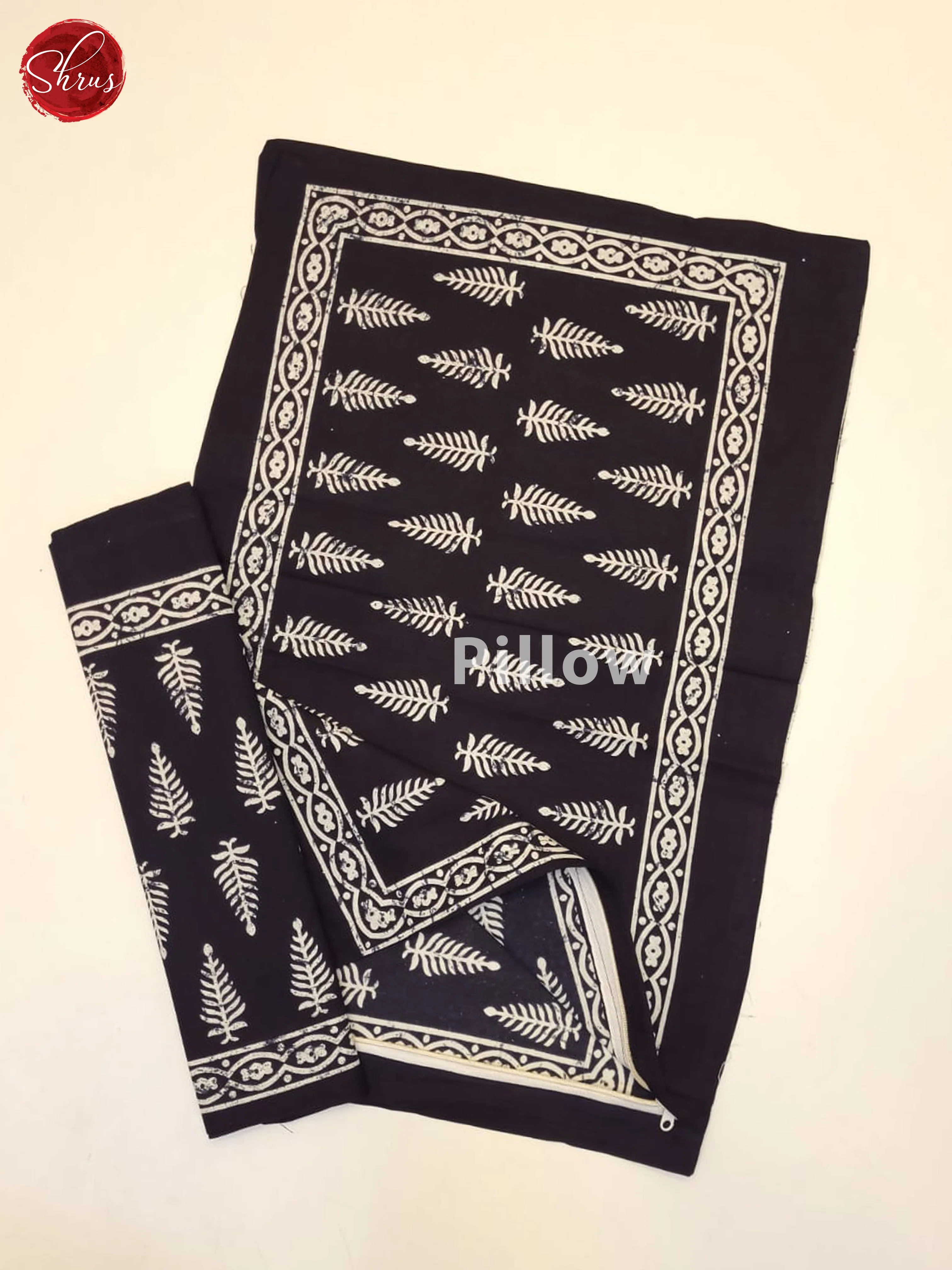 Black & White - Jaipuri Printed Double Bed Spread - Image 3