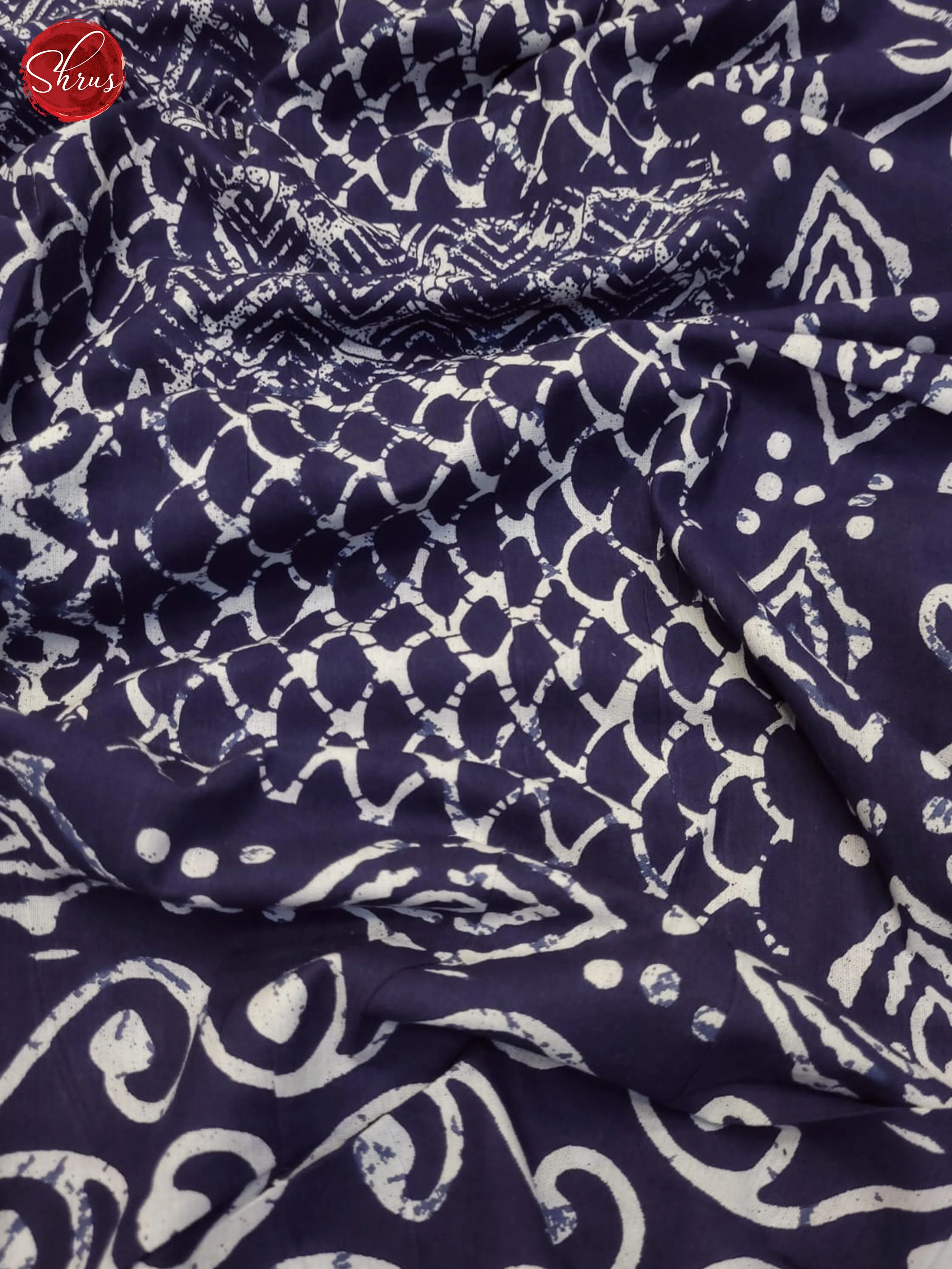Blue & White- Jaipuri Printed Double Bed Spread