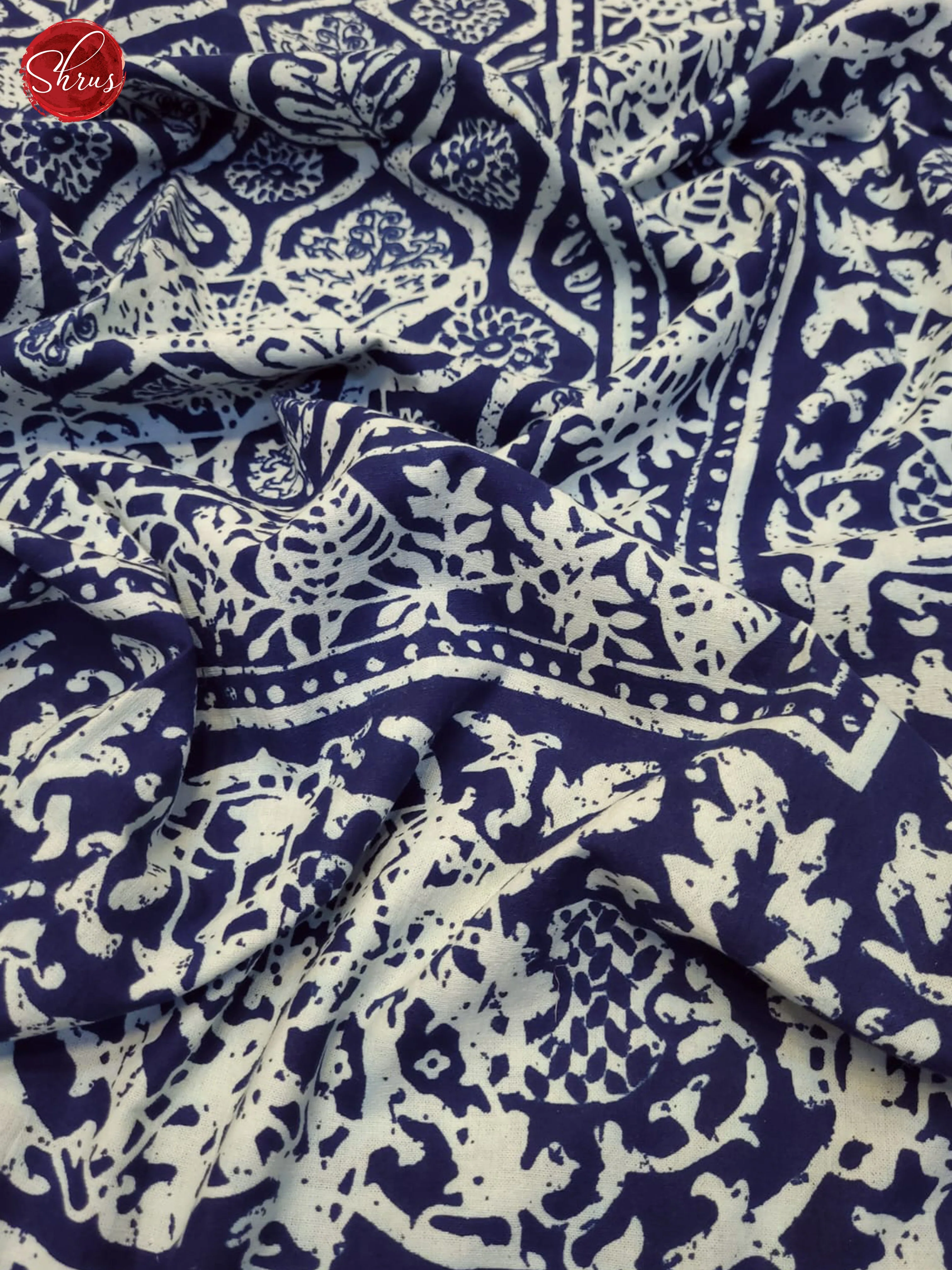 Blue & White - Jaipuri Double Printed Bed Spread