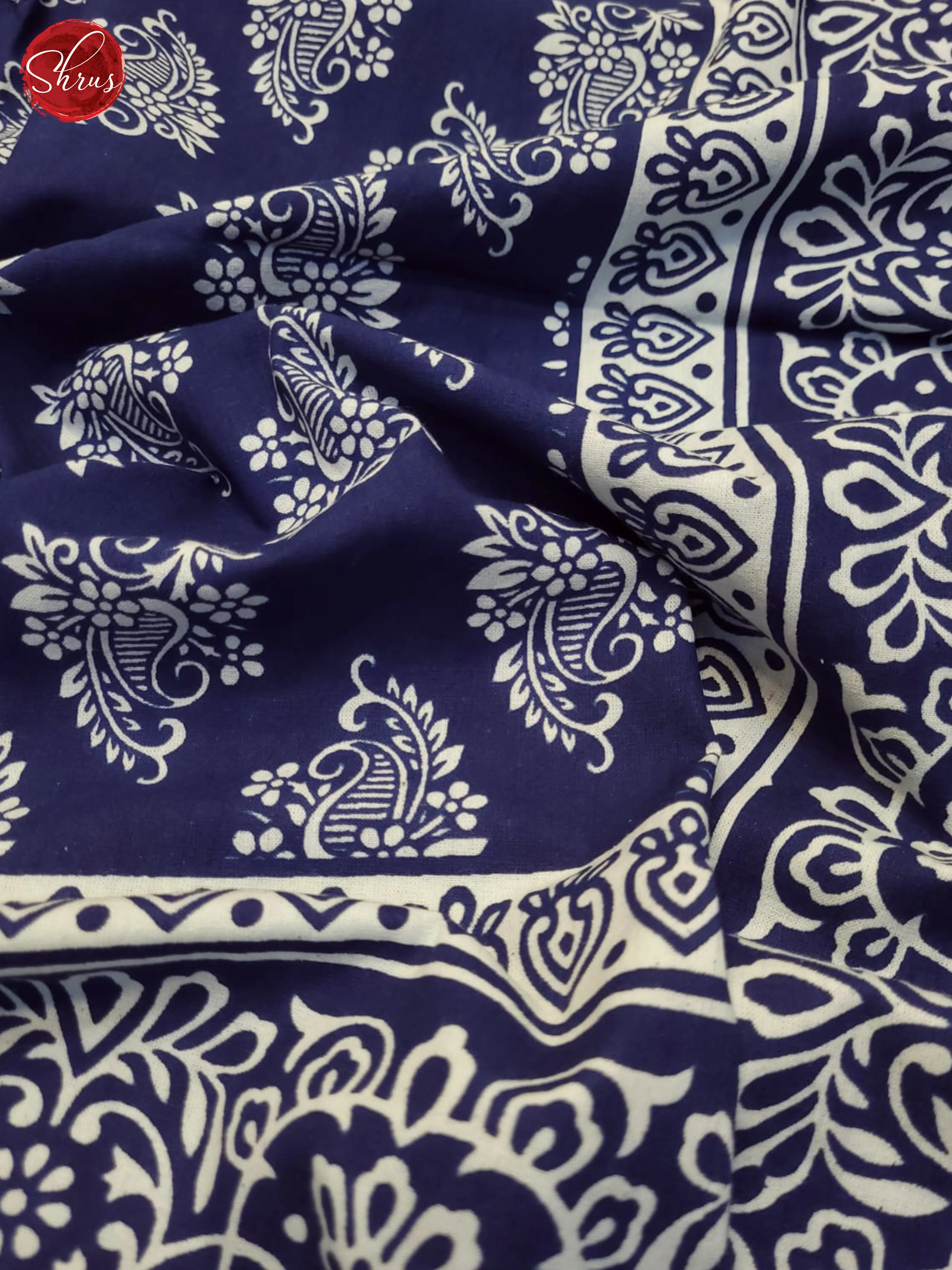 Blue & White - Jaipuri Printed Double Bed Spread