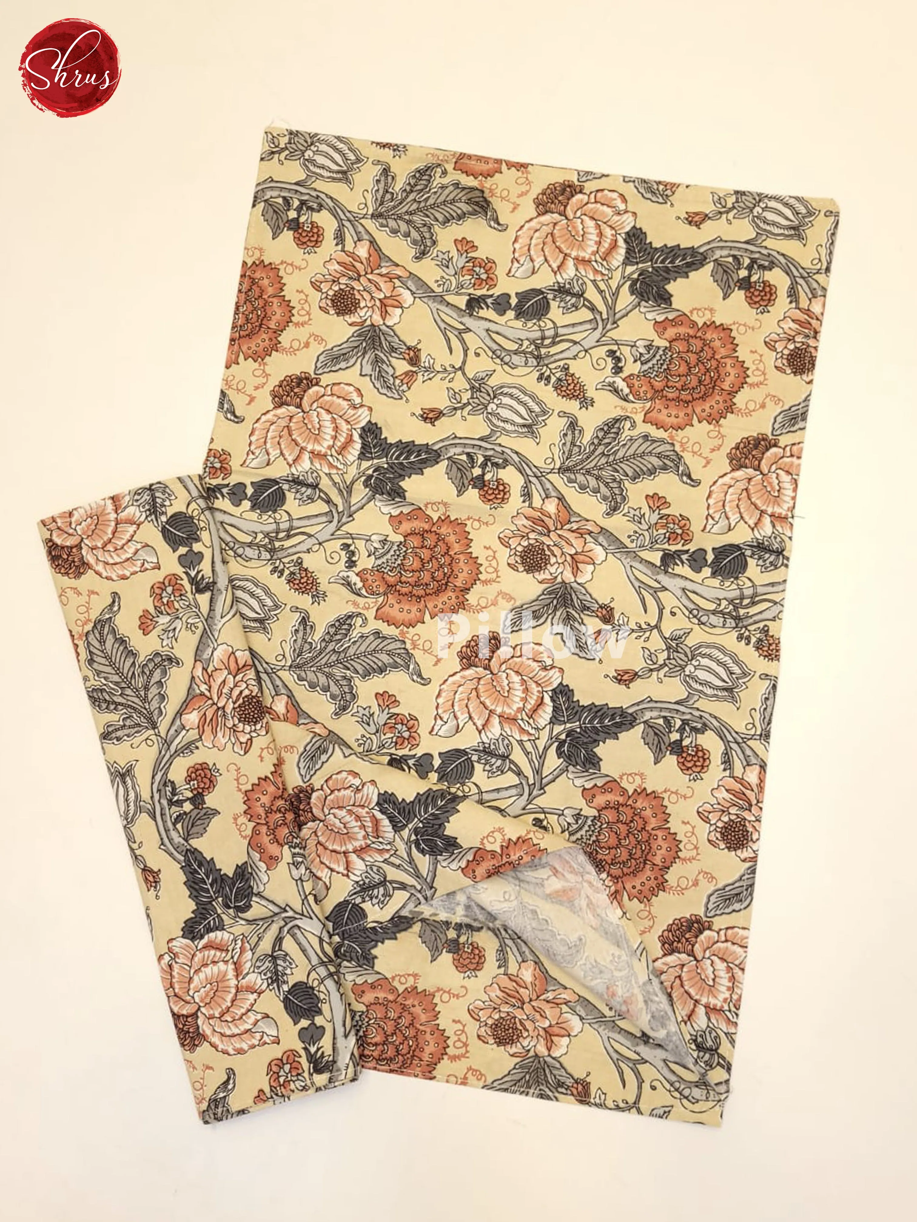 Beige & Brown - Jaipuri Printed Double Bedsheet - Image 3