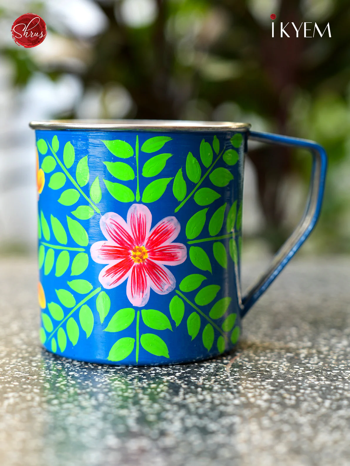 Hand Painted Stainless Steel Jug