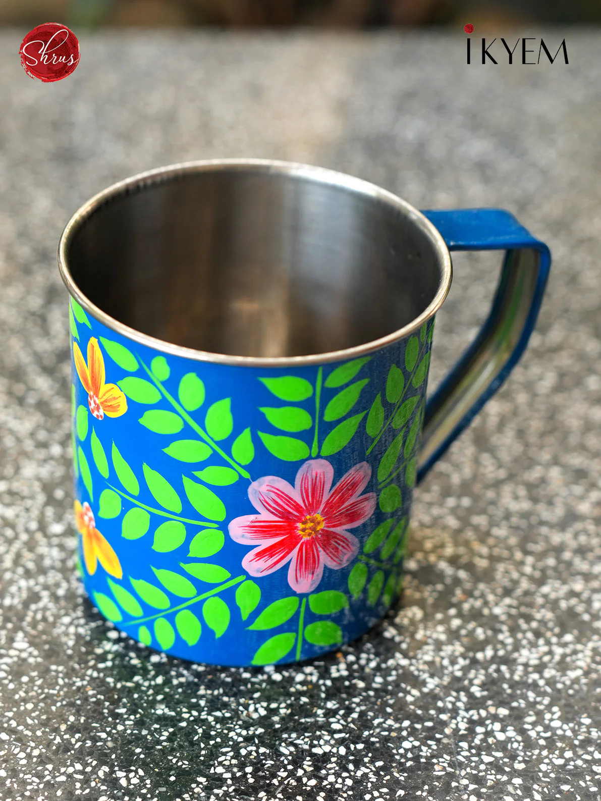 Hand Painted Stainless Steel Jug - Image 2