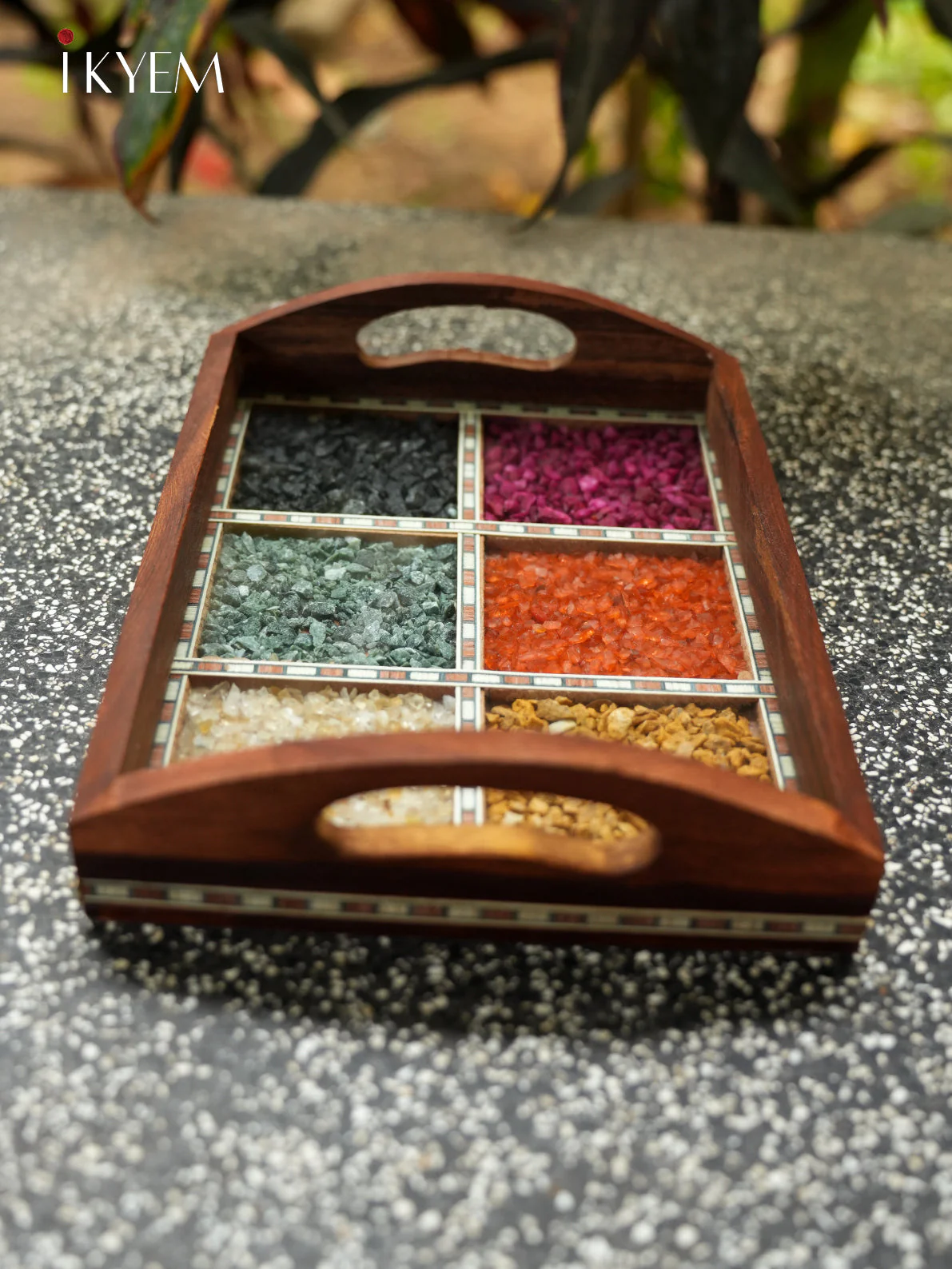 Wooden Gems Stone Tray - Image 2
