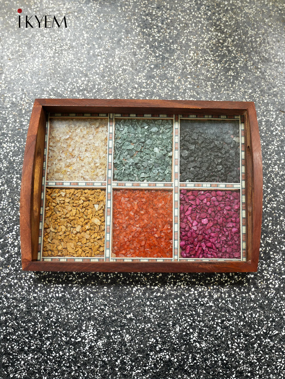Wooden Gems Stone Tray - Image 3