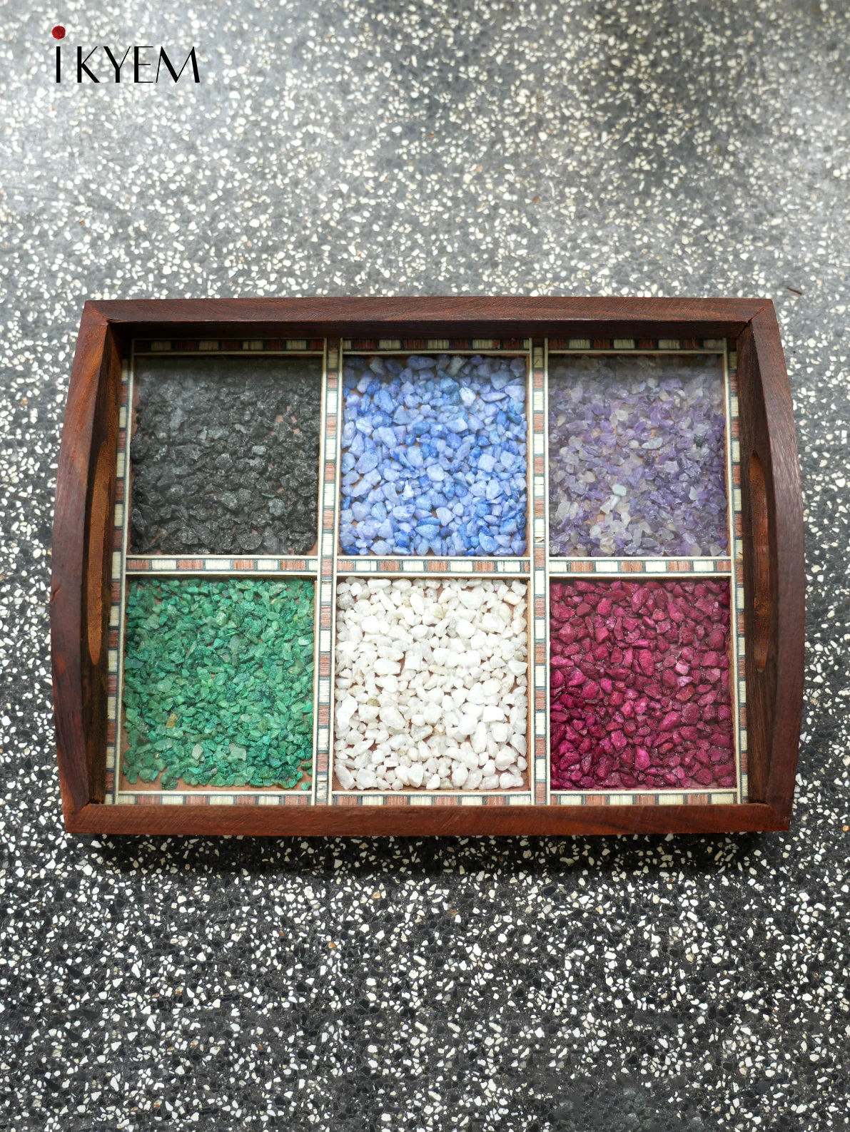 Wooden Gems Stone Tray - Image 3