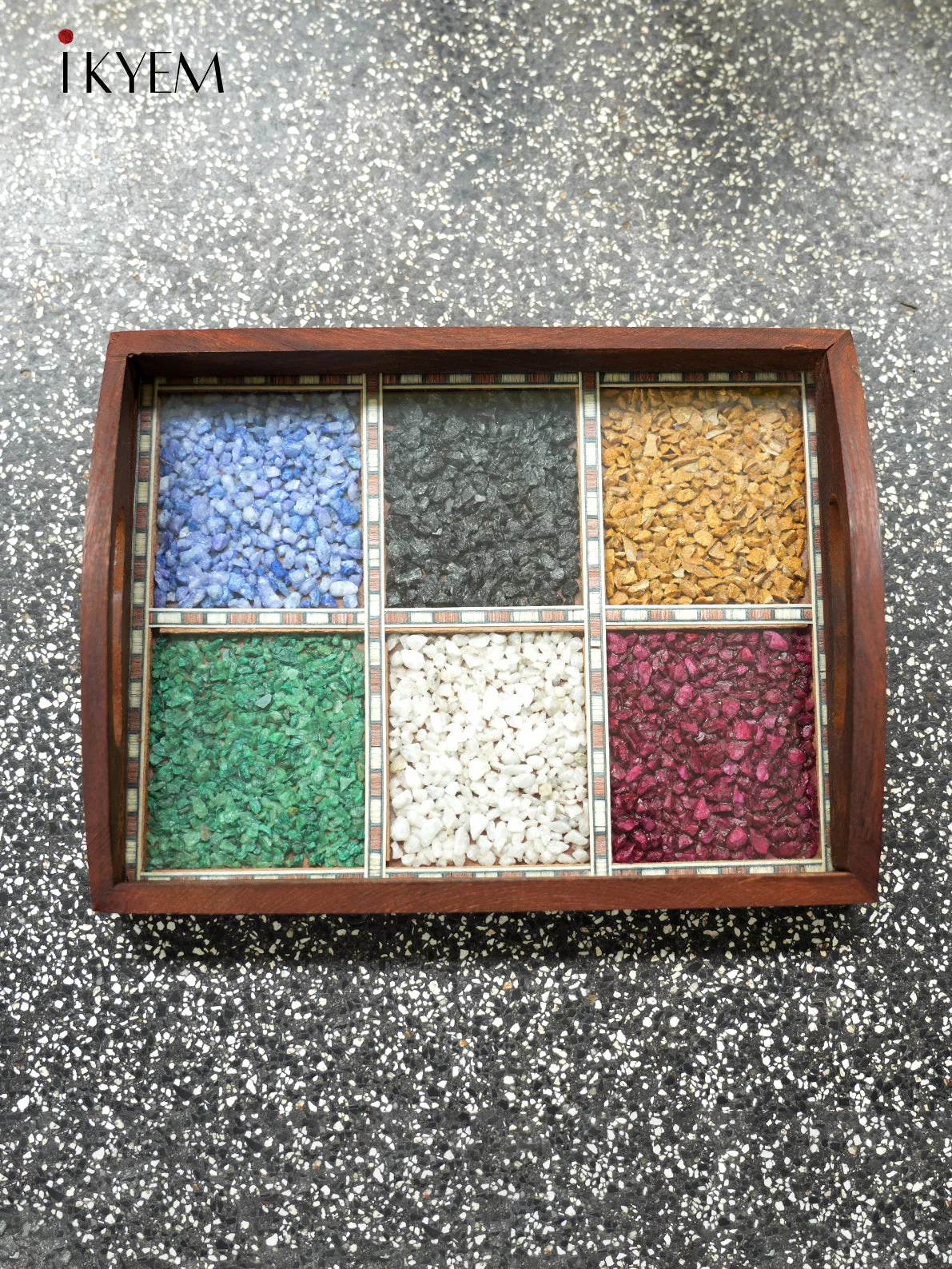 Wooden Gems Stone Tray - Image 3