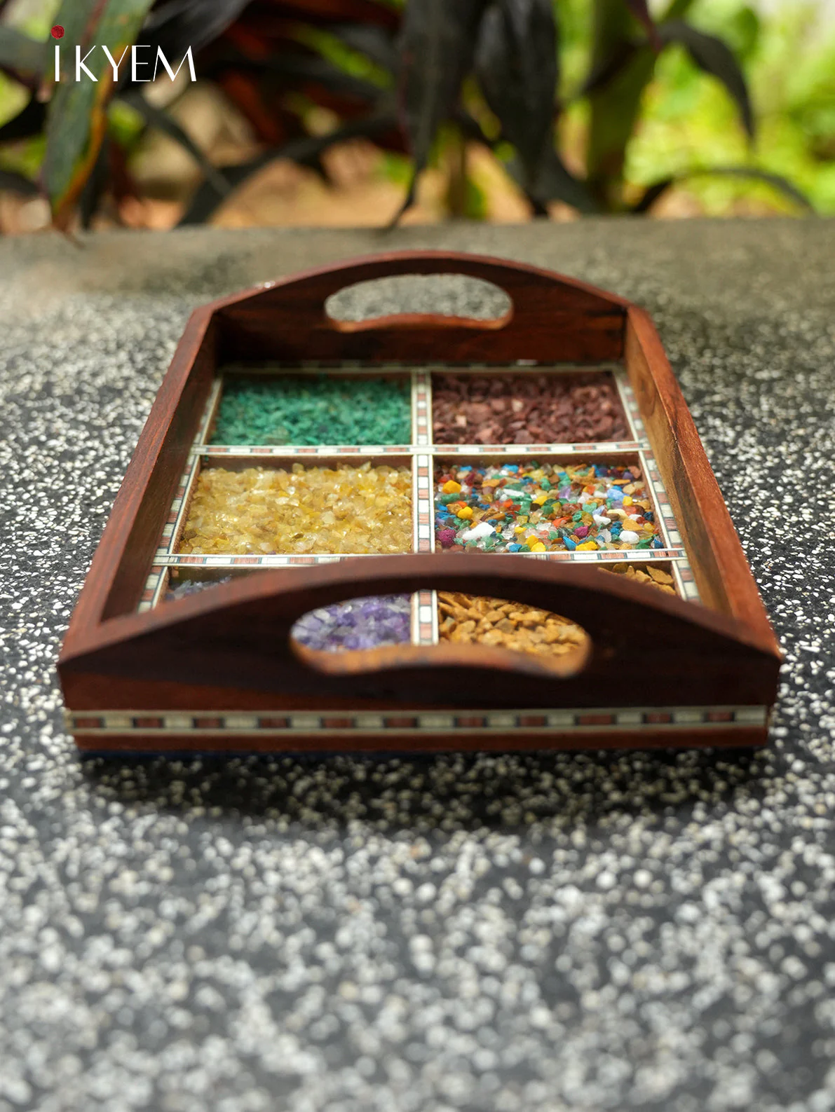 Wooden Gems Stone Tray - Image 2