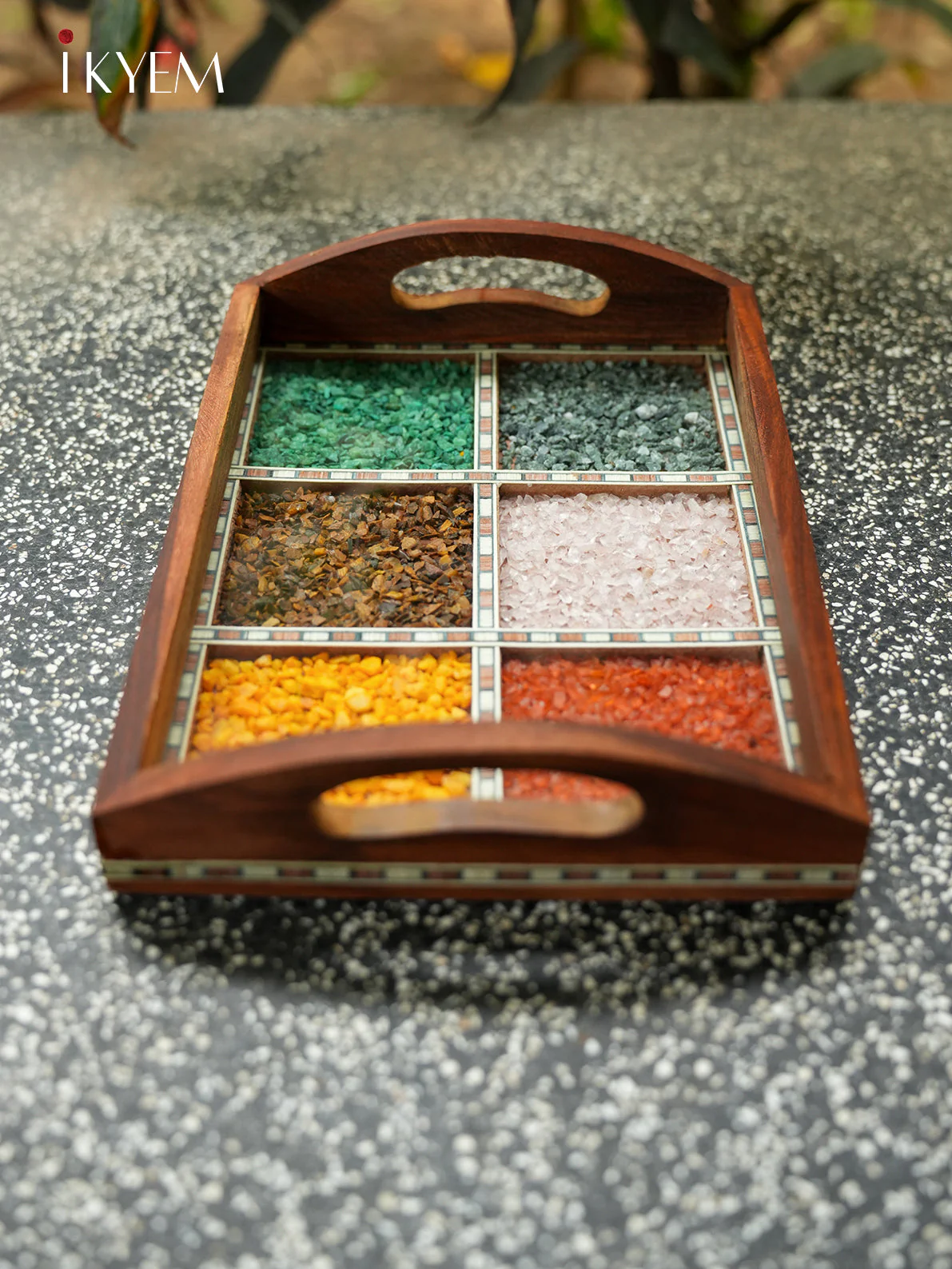 Wooden Gems Stone Tray - Image 2