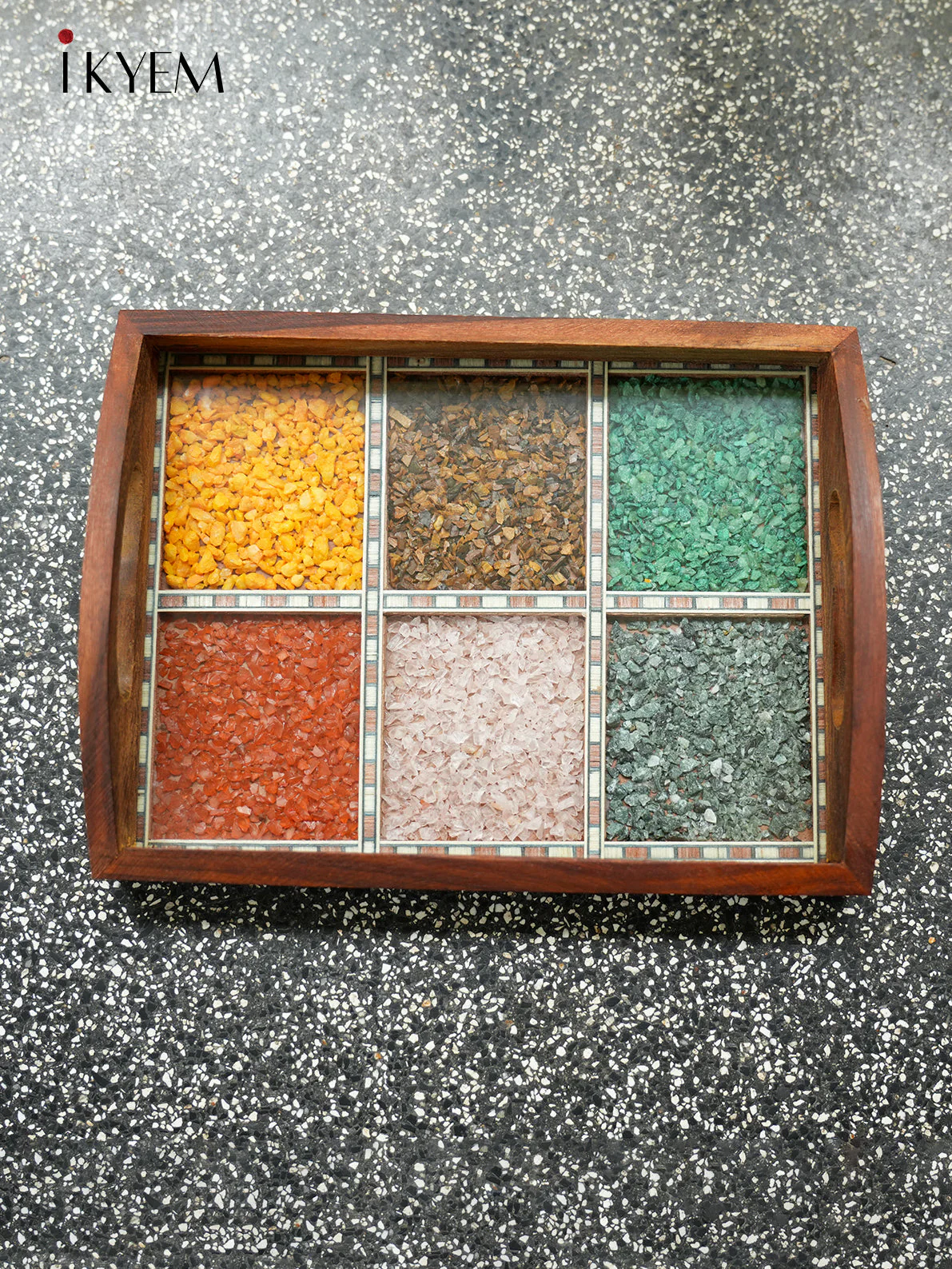 Wooden Gems Stone Tray - Image 3