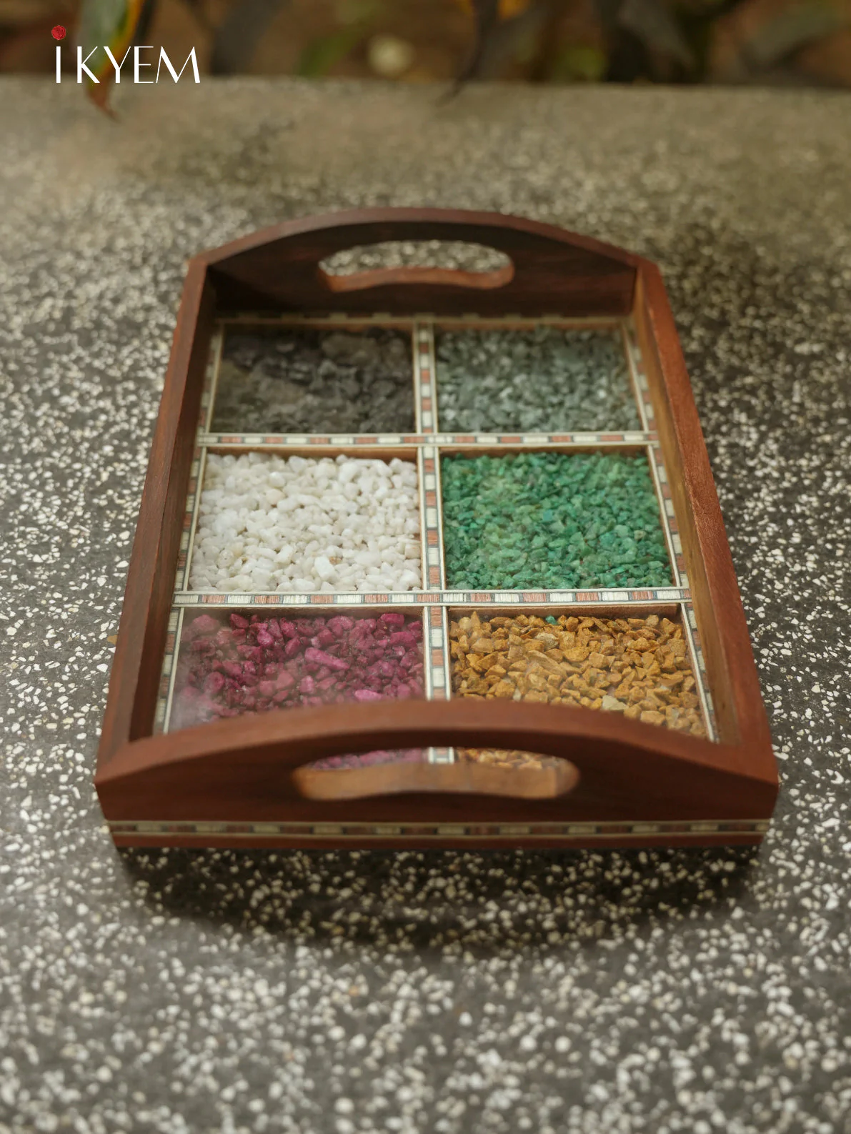 Wooden Gems Stone Tray - Image 2