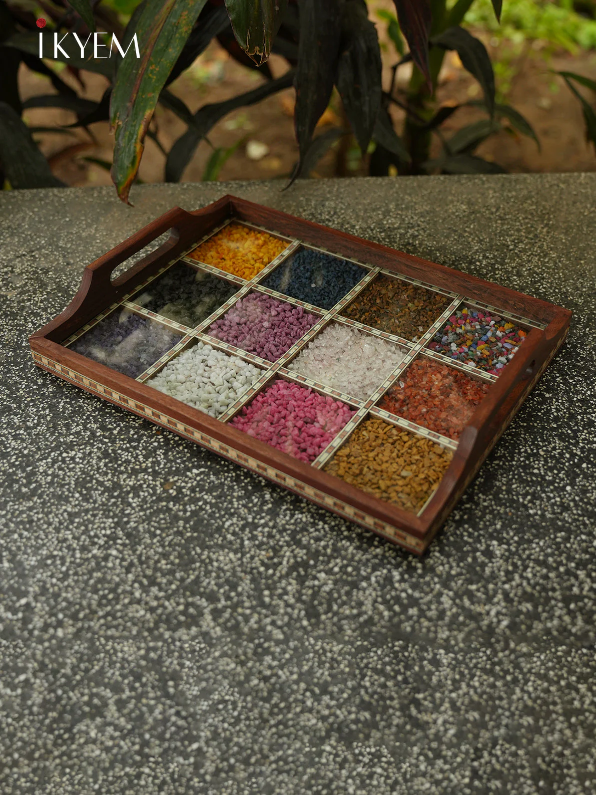 Wooden Gems Stone Tray - Image 2