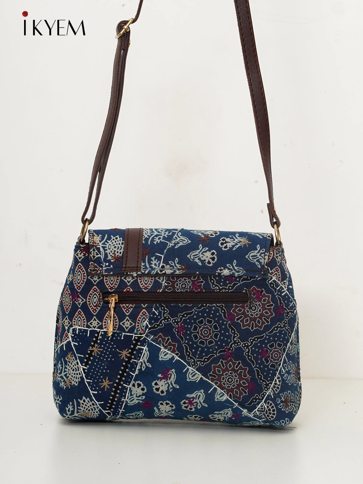 Blue - Ajrakh Handbag - Image 2